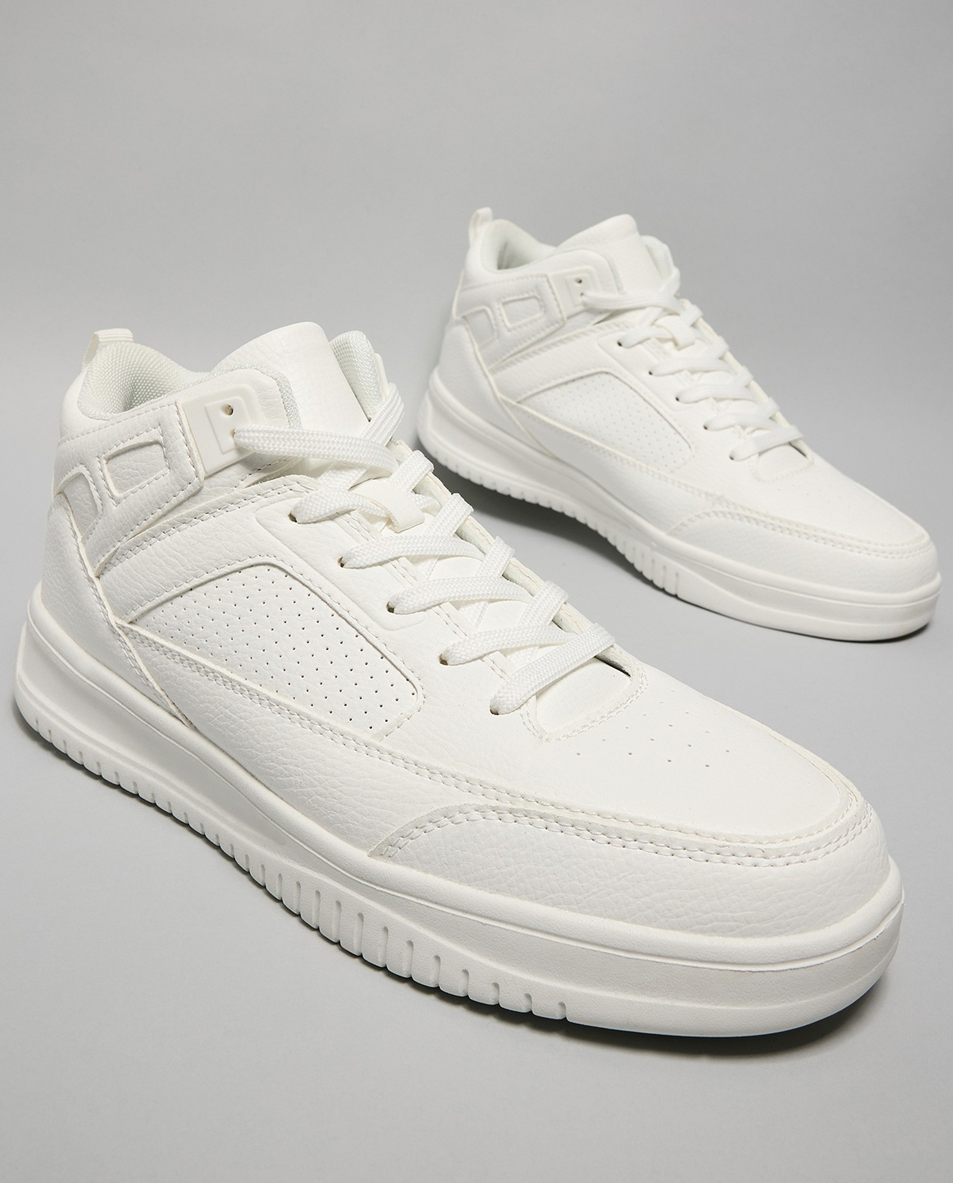 Solid High Top Sneakers