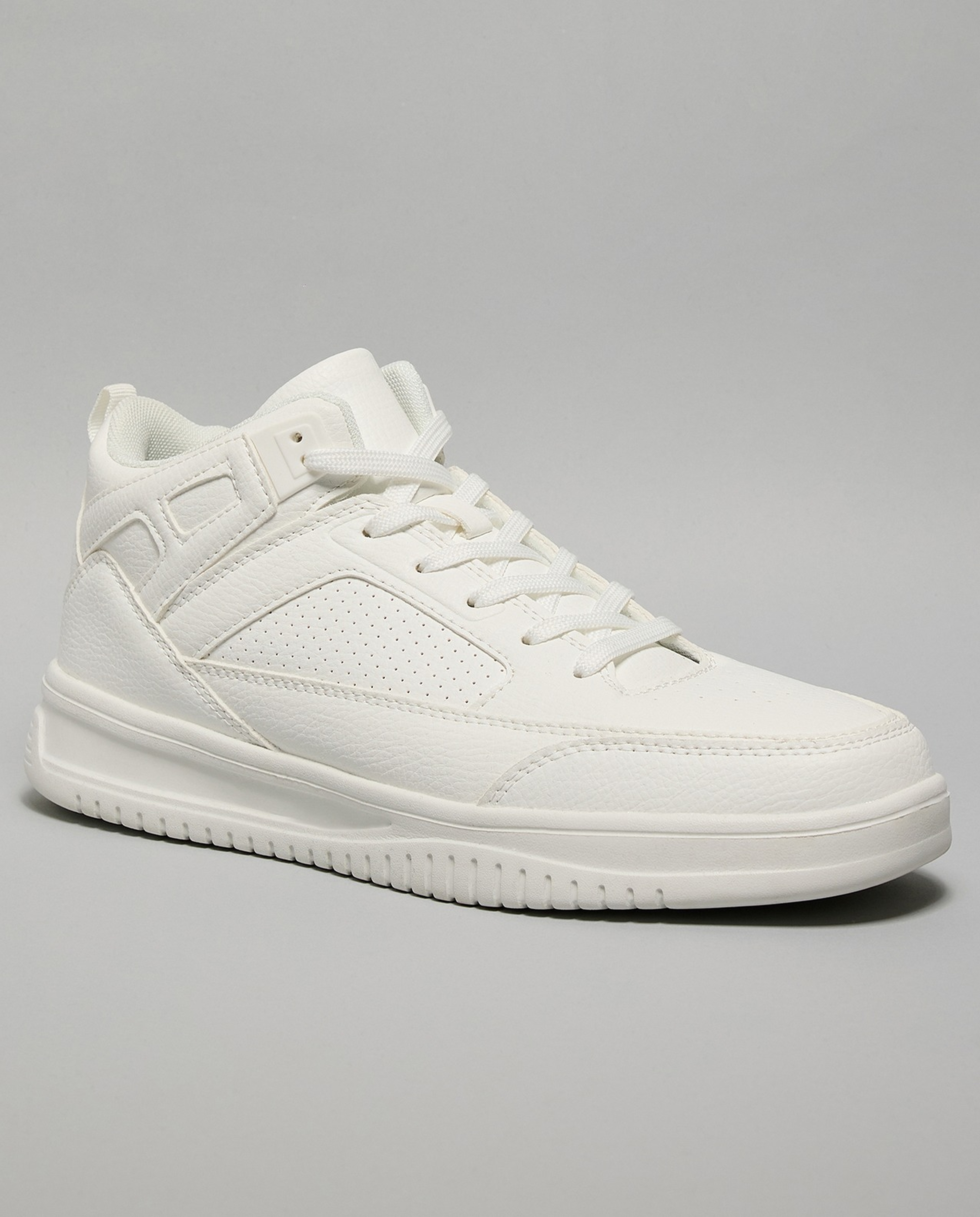 Solid High Top Sneakers