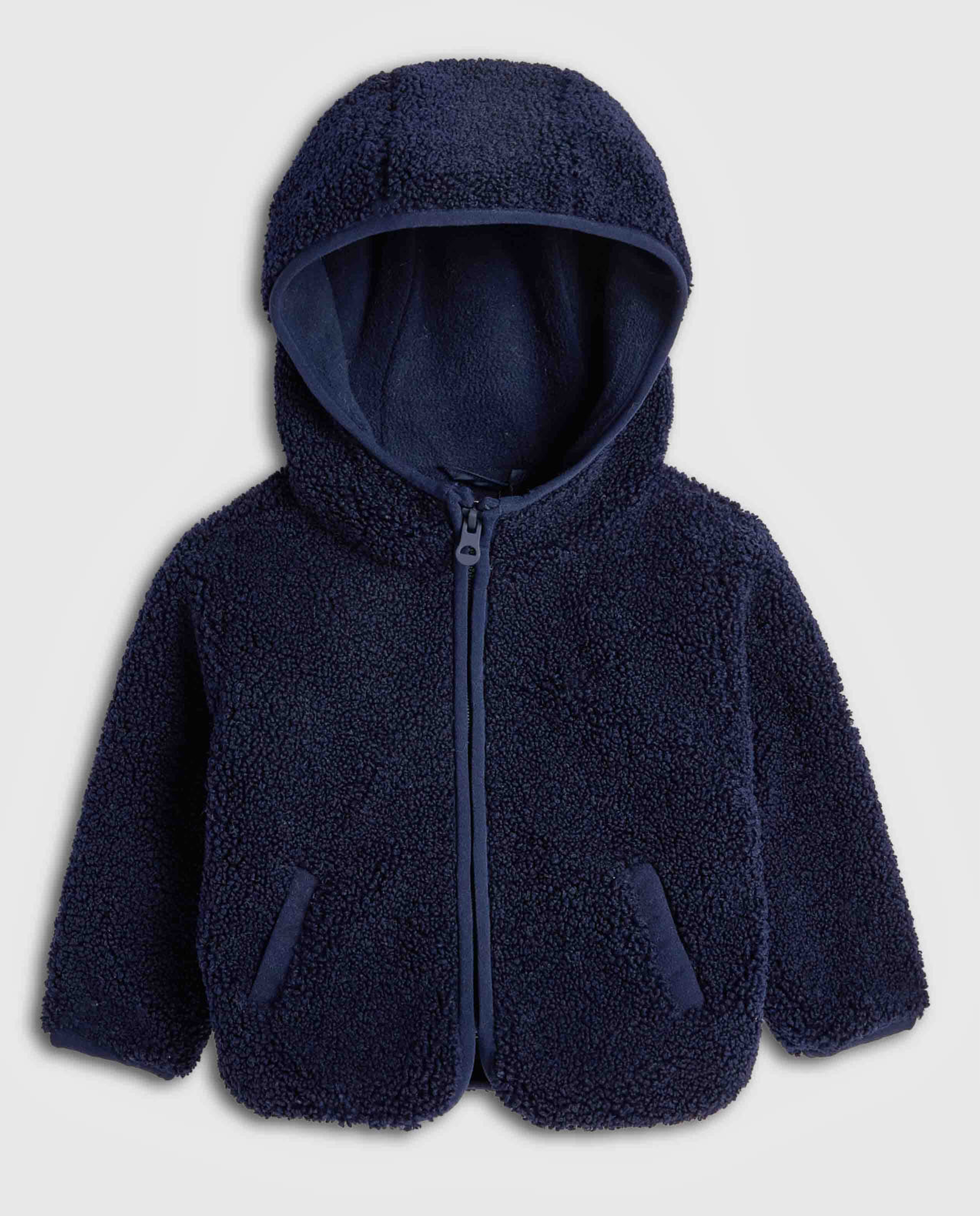 Sherpa Jacket with Zipper Closure