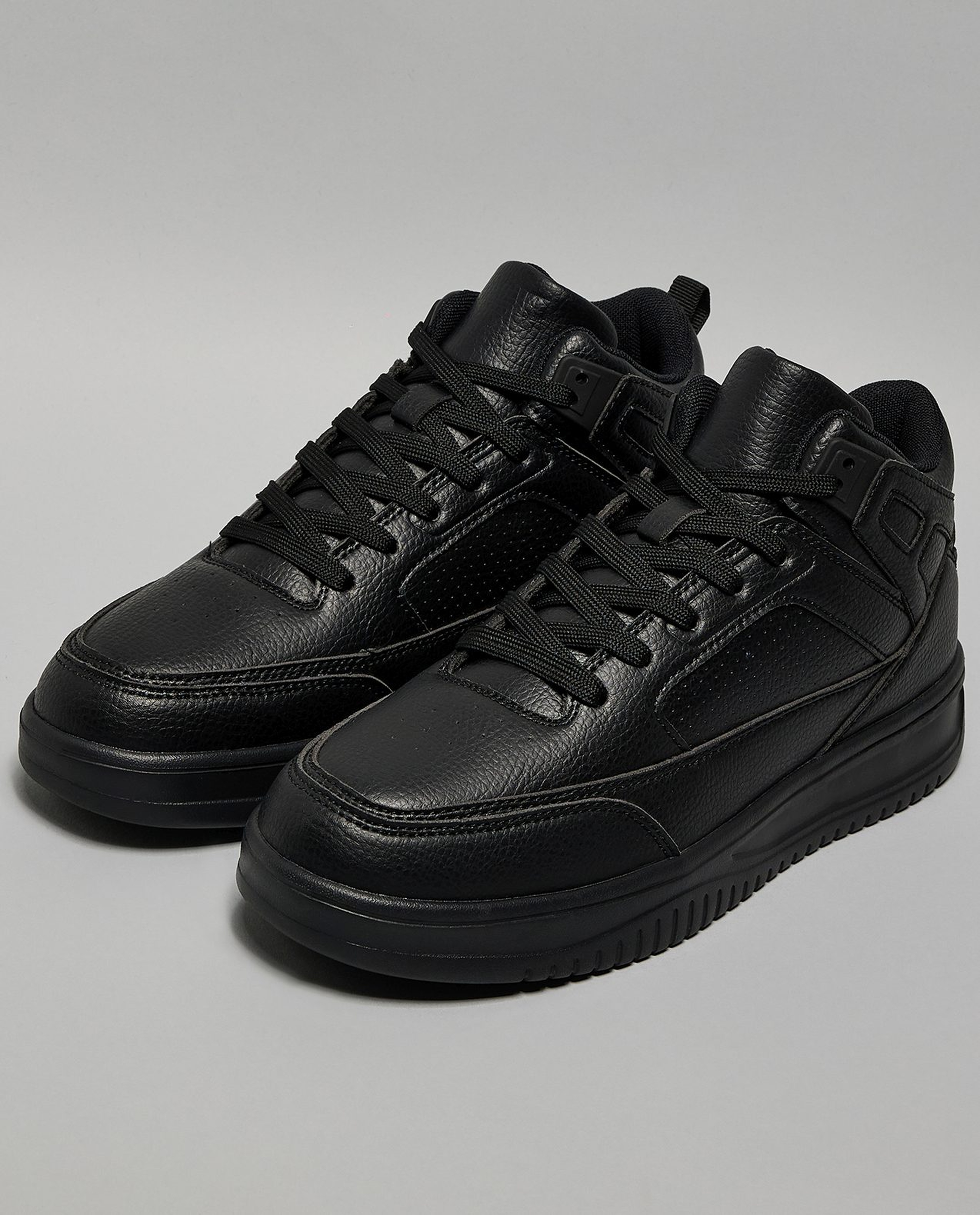 Solid High Top Sneakers