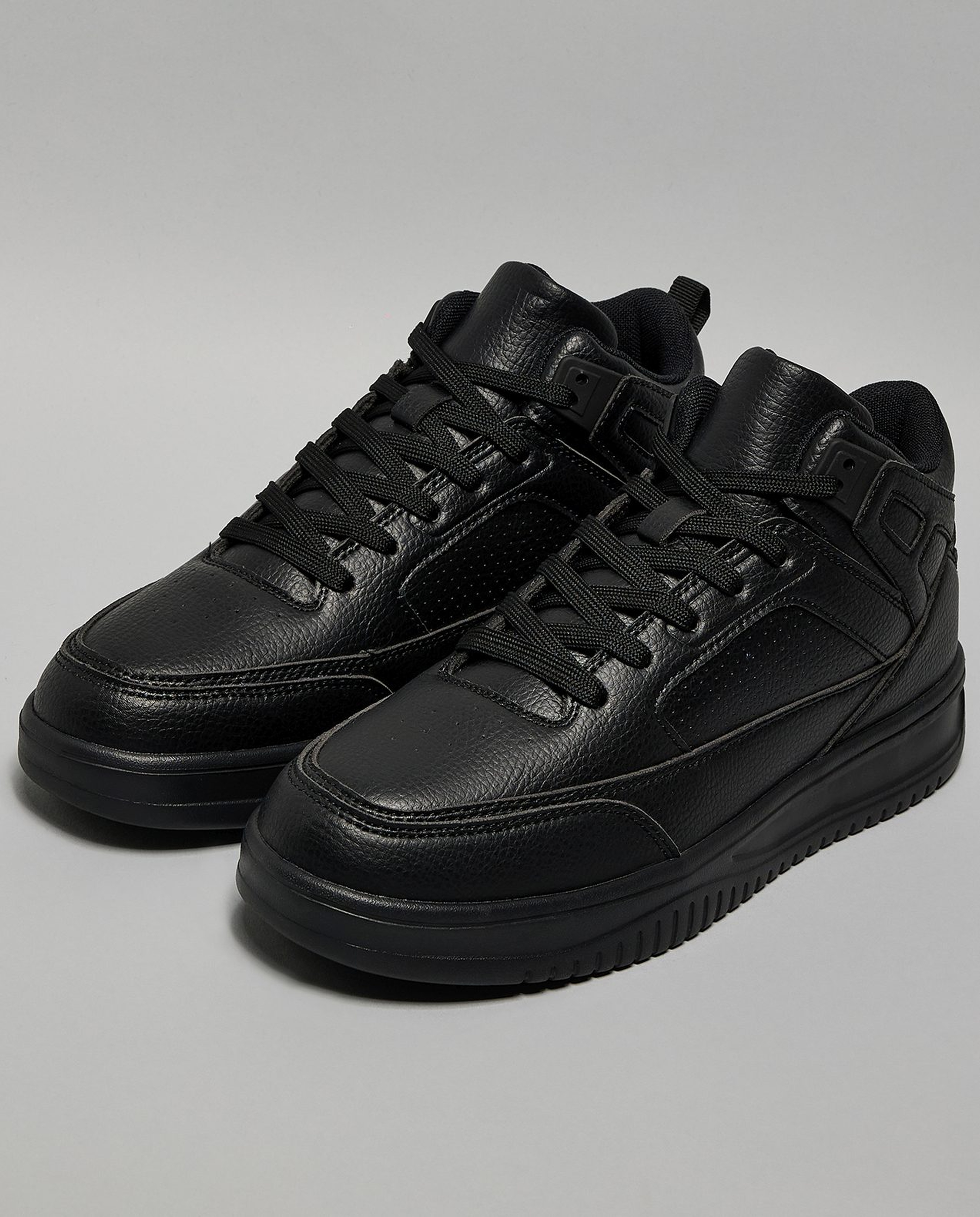 Solid High Top Sneakers