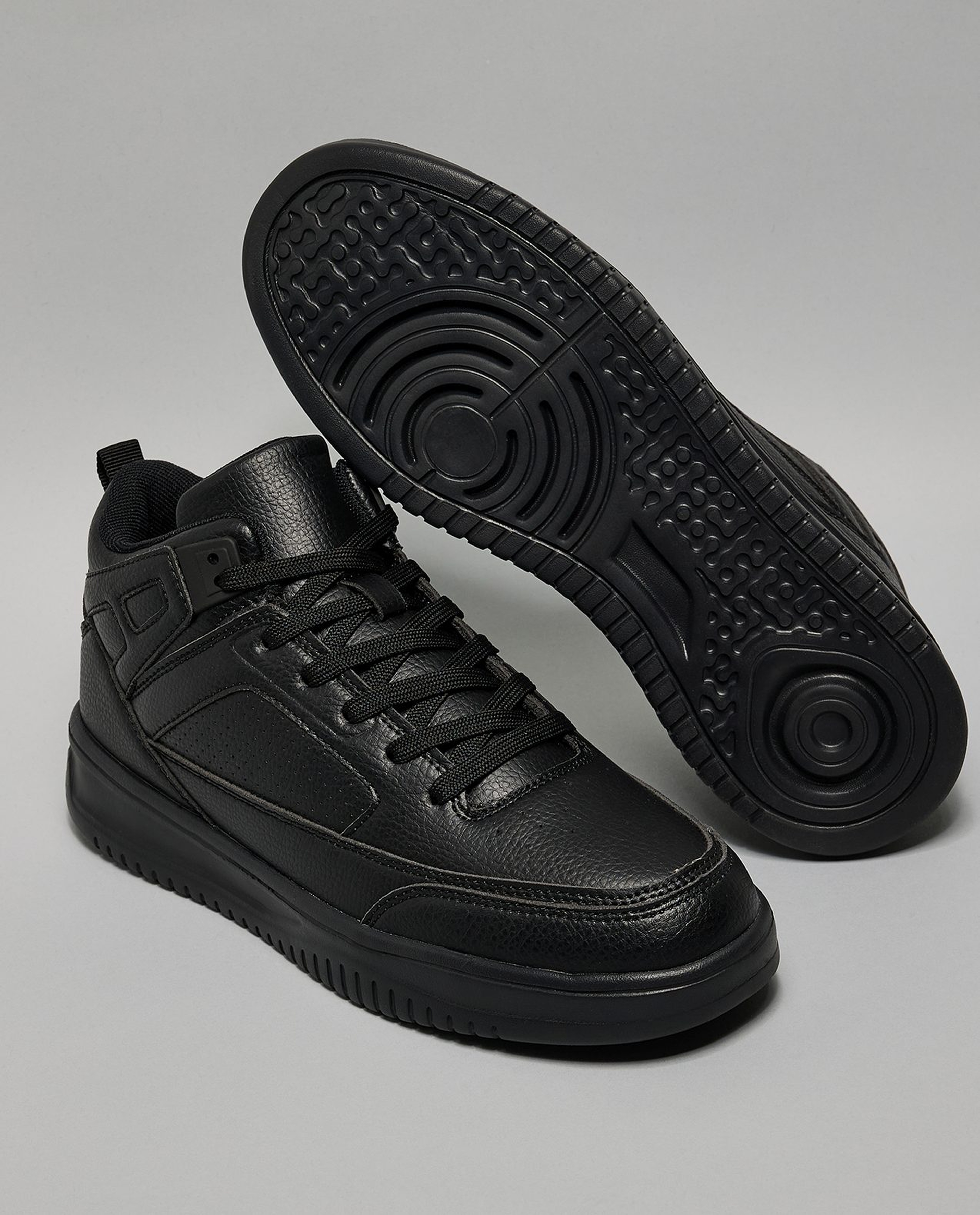 Solid High Top Sneakers