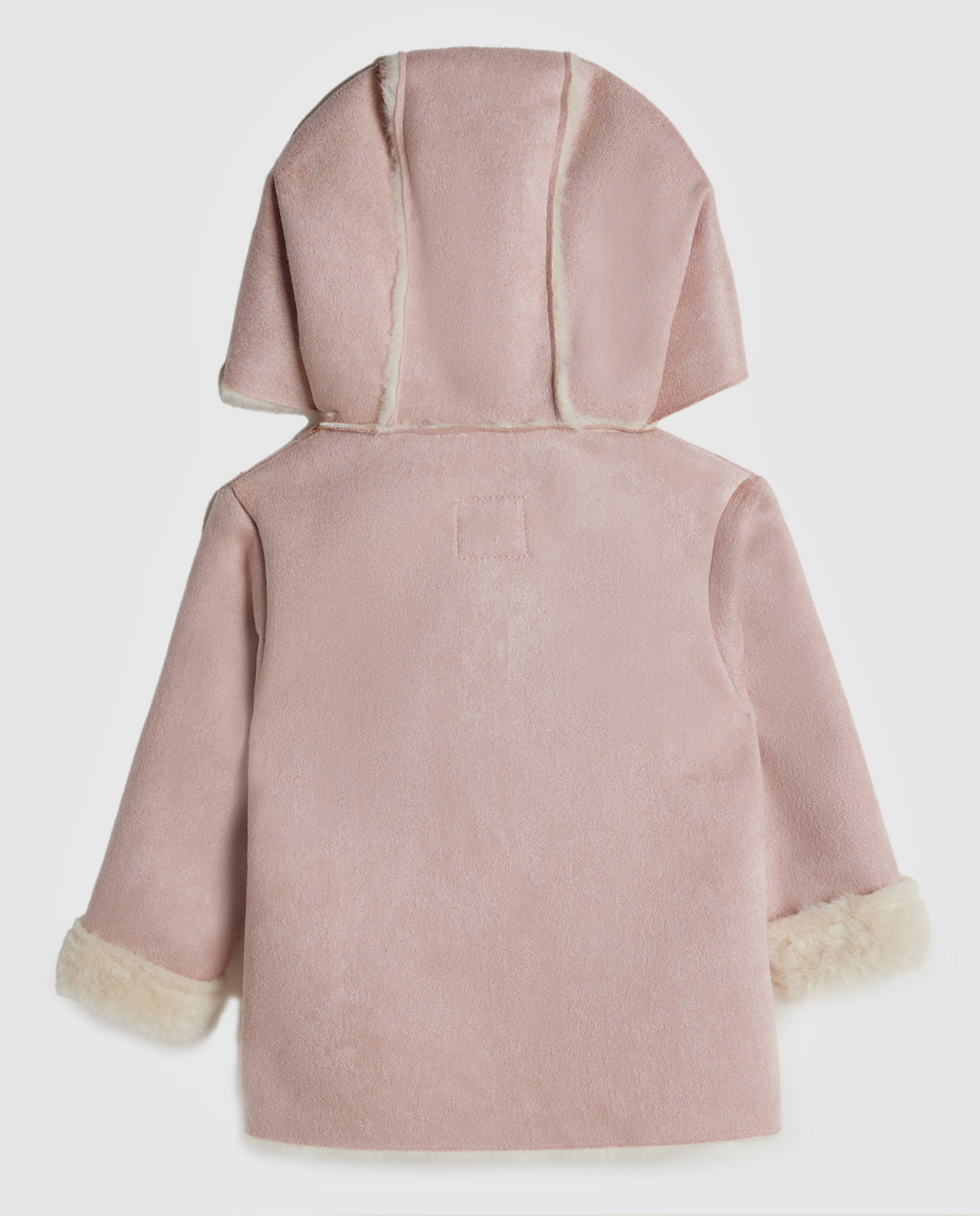 Color Block Hooded Jacket with Button Closure