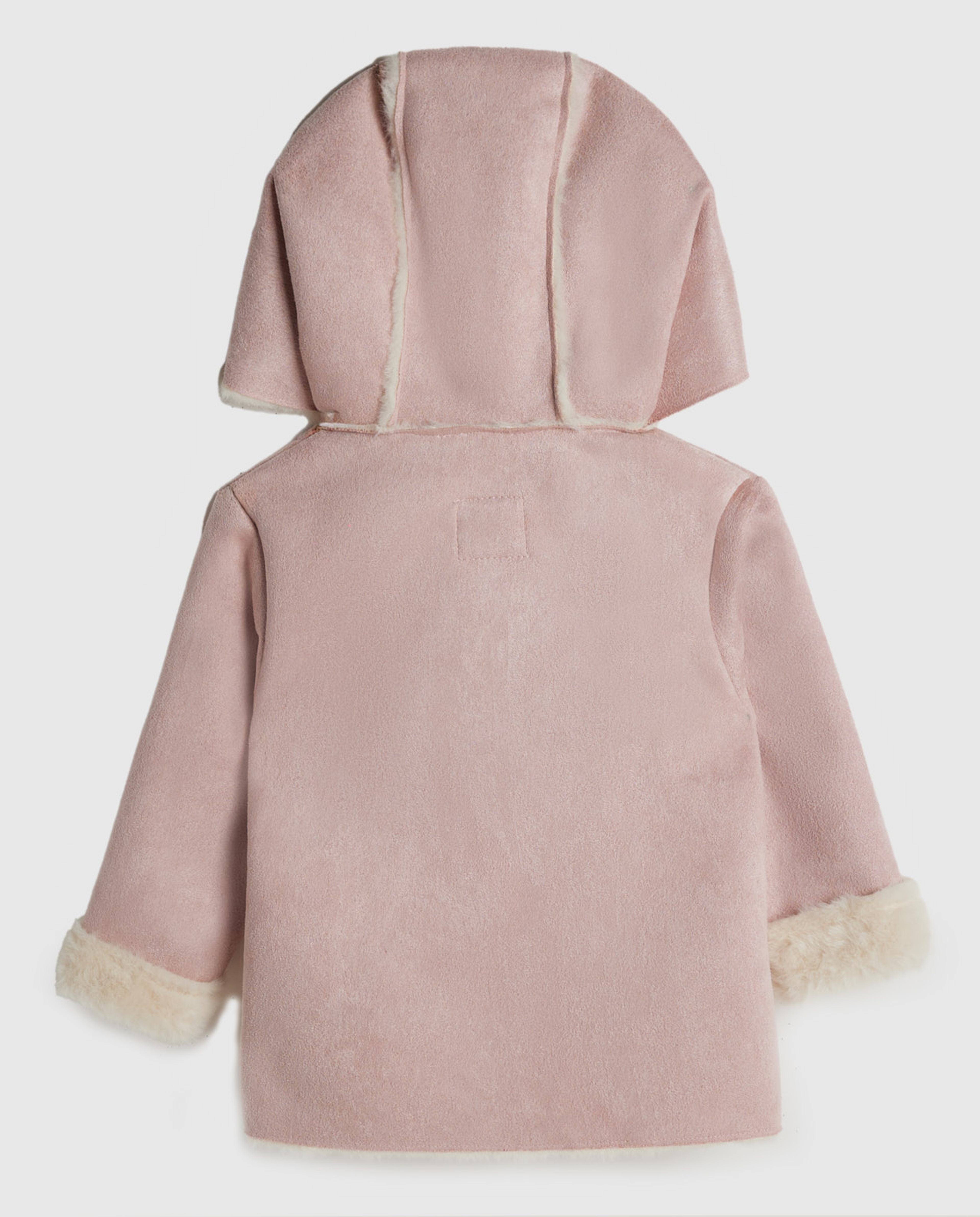 Color Block Hooded Jacket with Button Closure