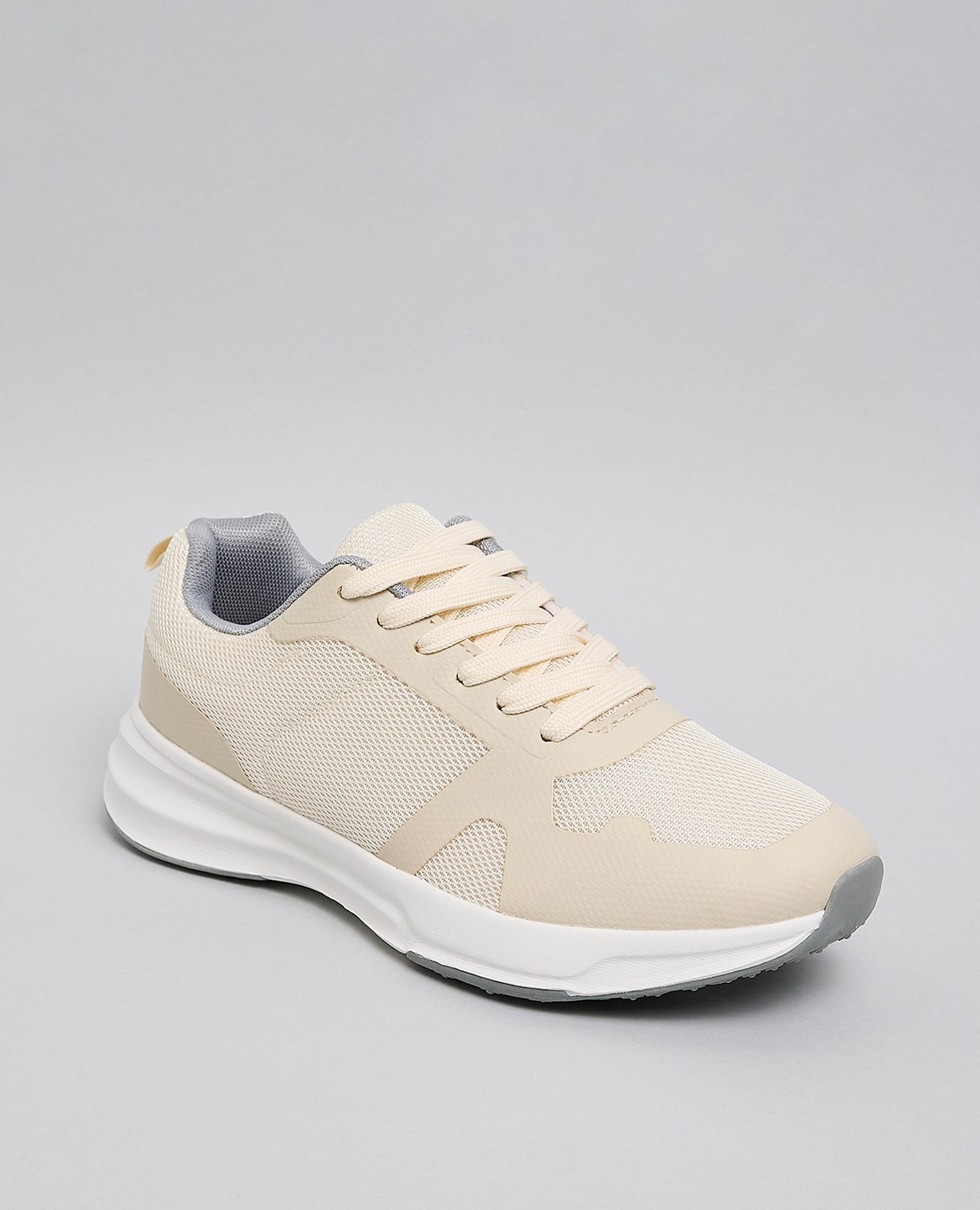 Solid Lace Up Sneakers