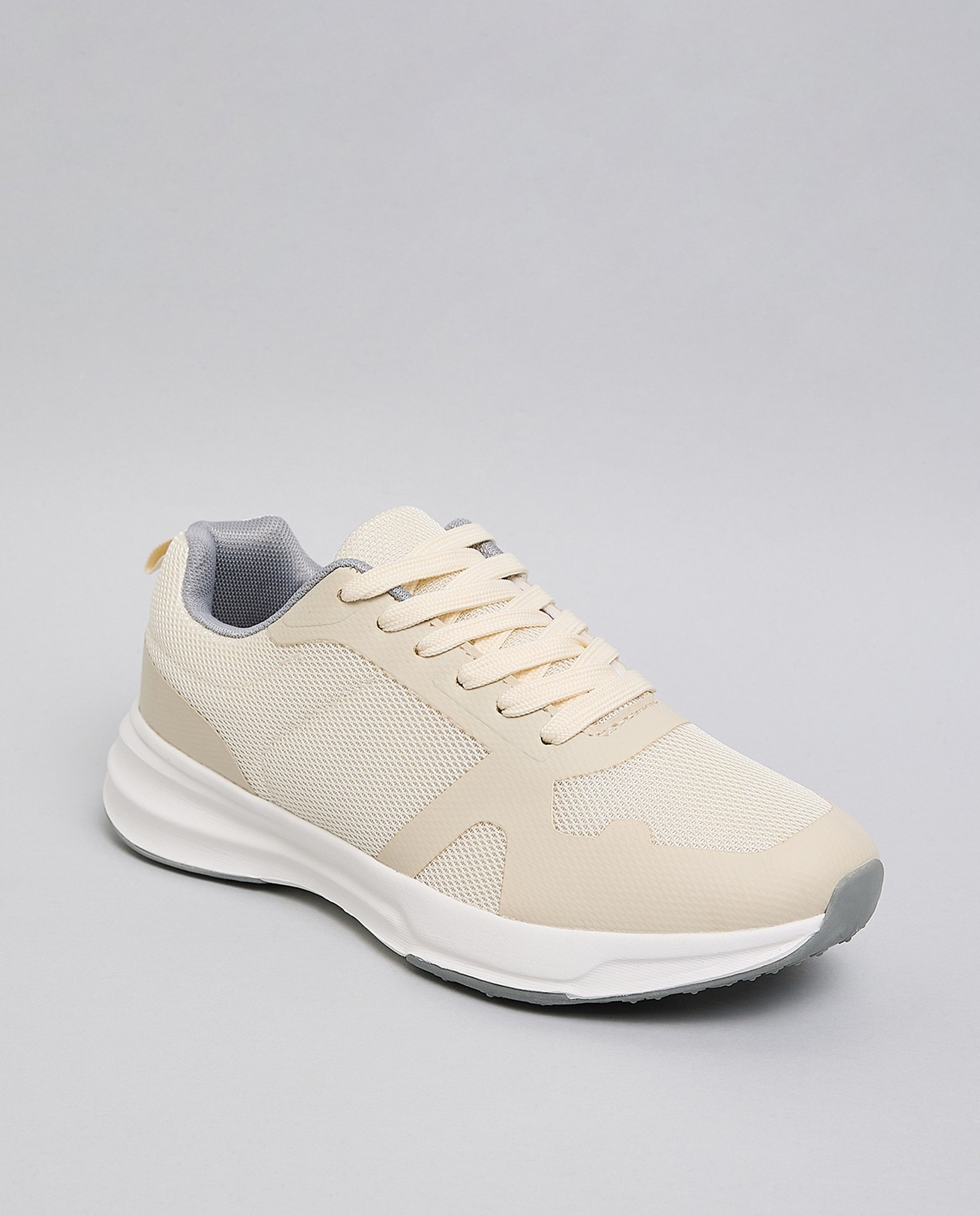 Solid Lace Up Sneakers