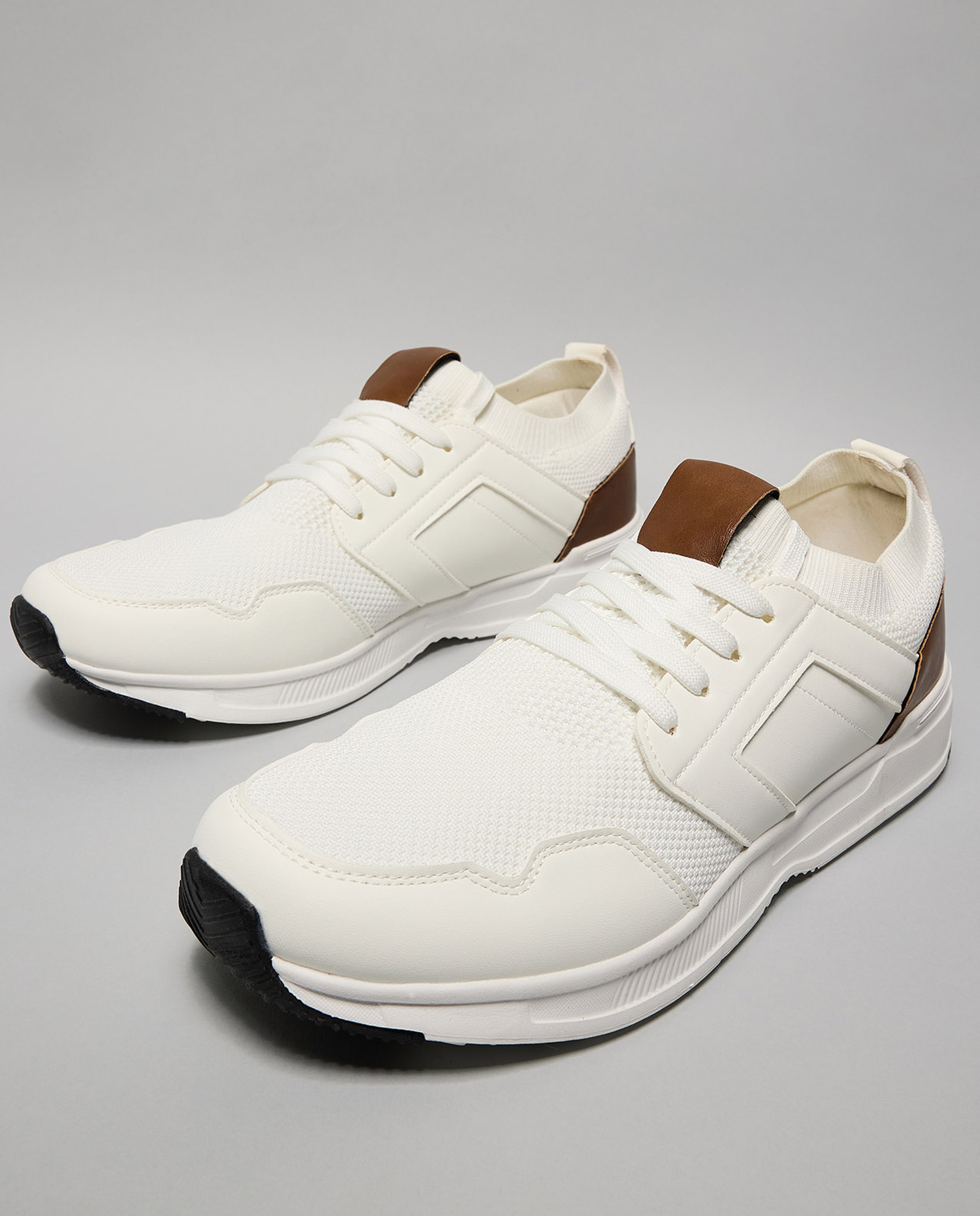 Color Block Lace Up Sneakers