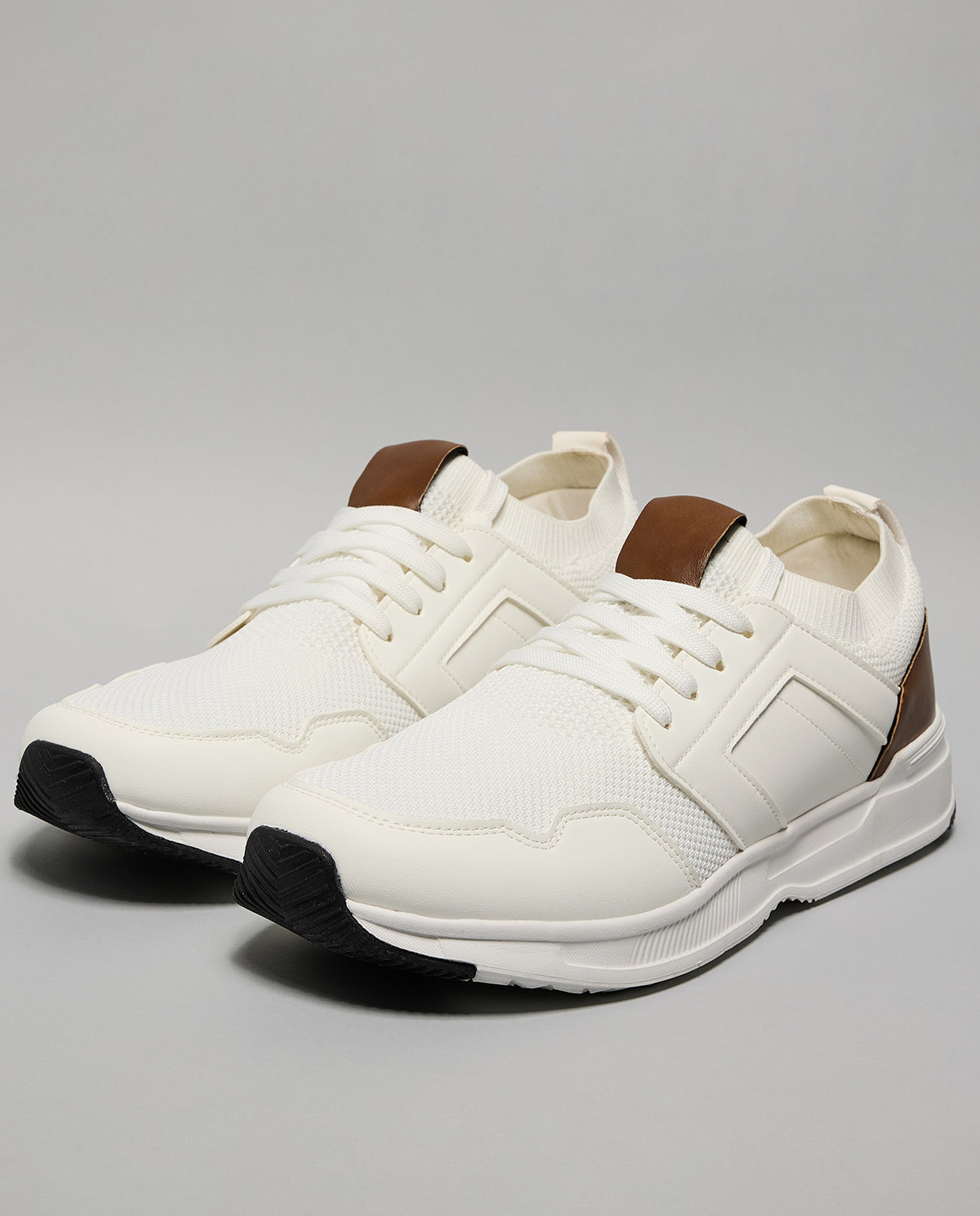 Color Block Lace Up Sneakers