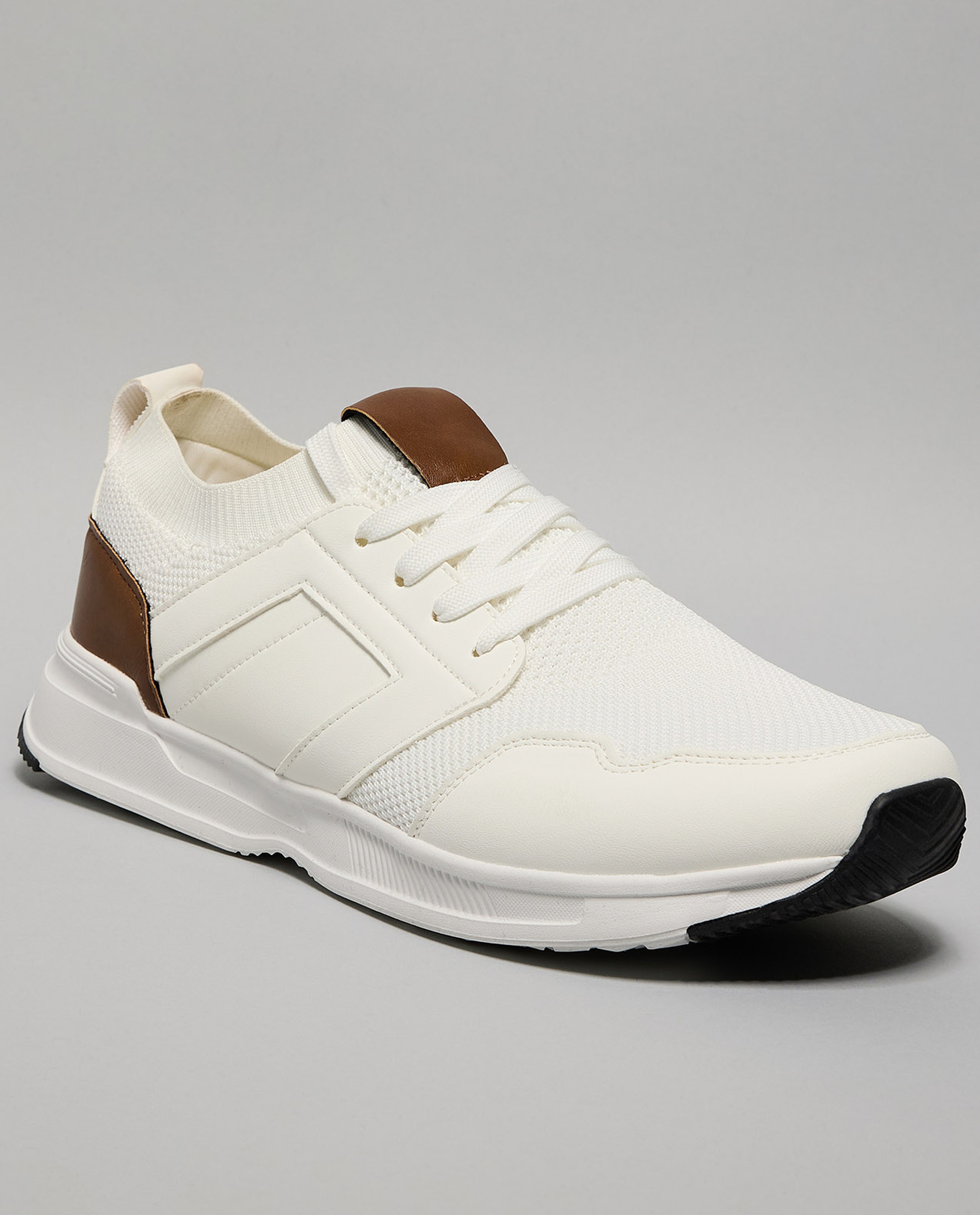 Color Block Lace Up Sneakers