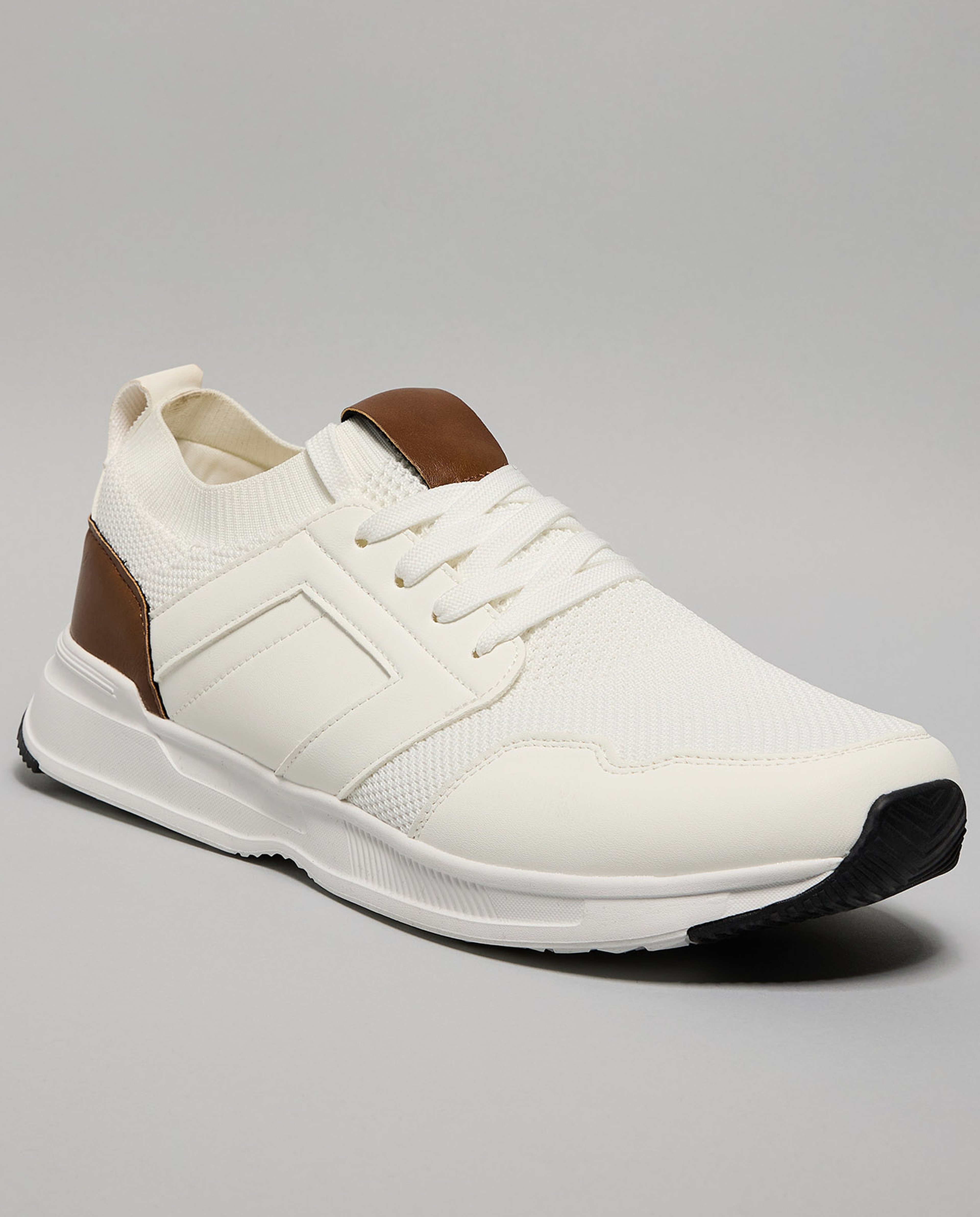 Color Block Lace Up Sneakers