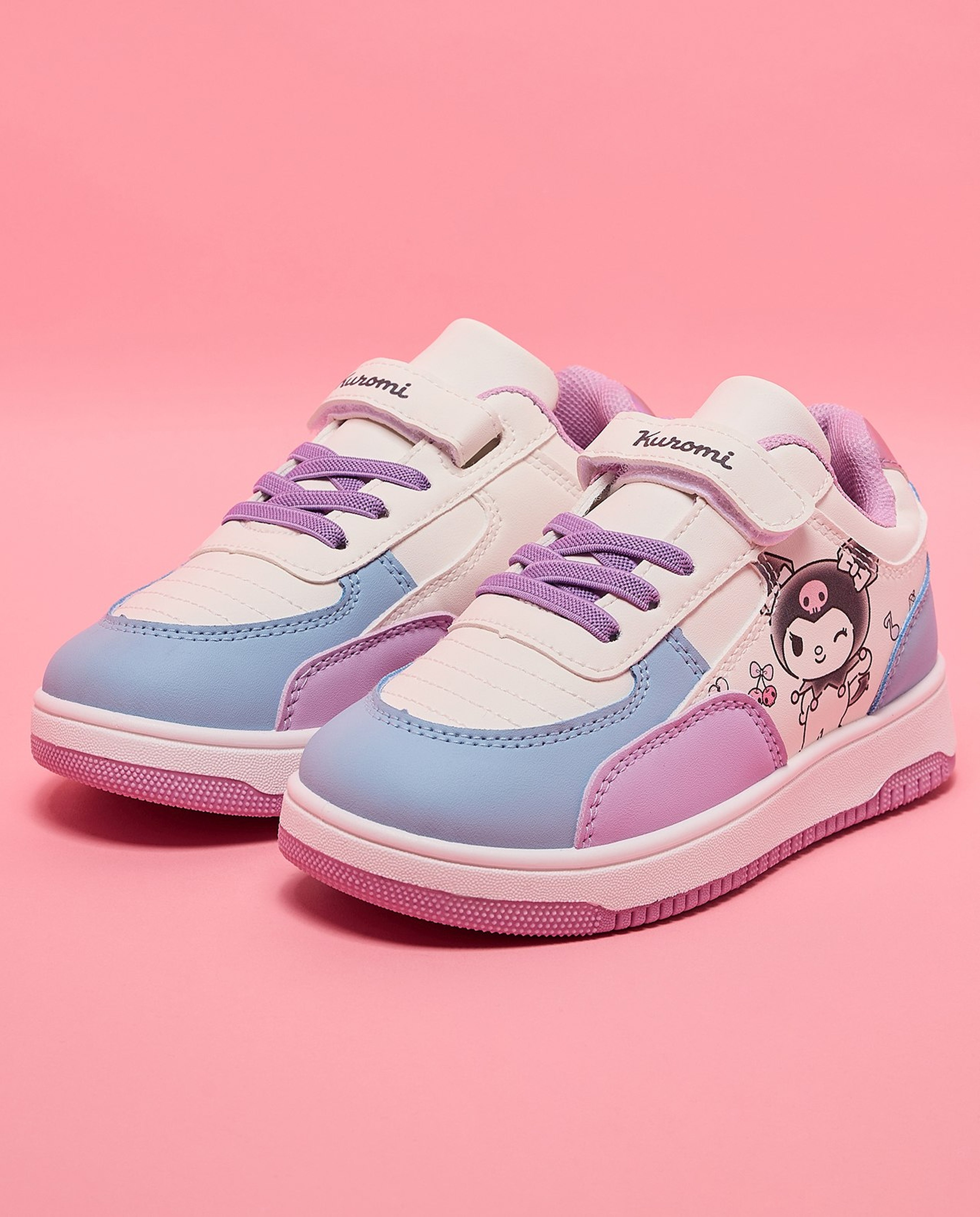 Kuromi Print Velcro Sneakers