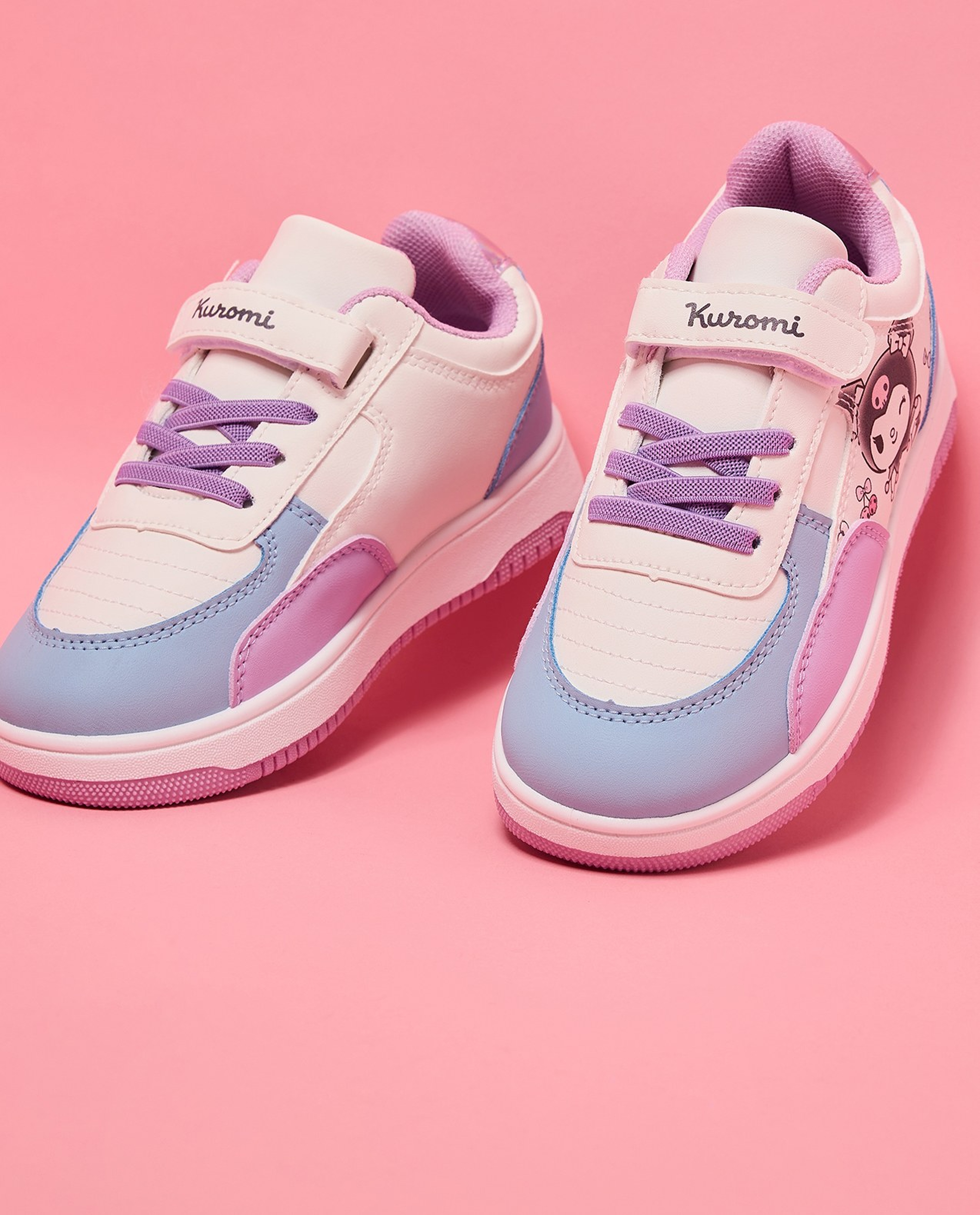 Kuromi Print Velcro Sneakers