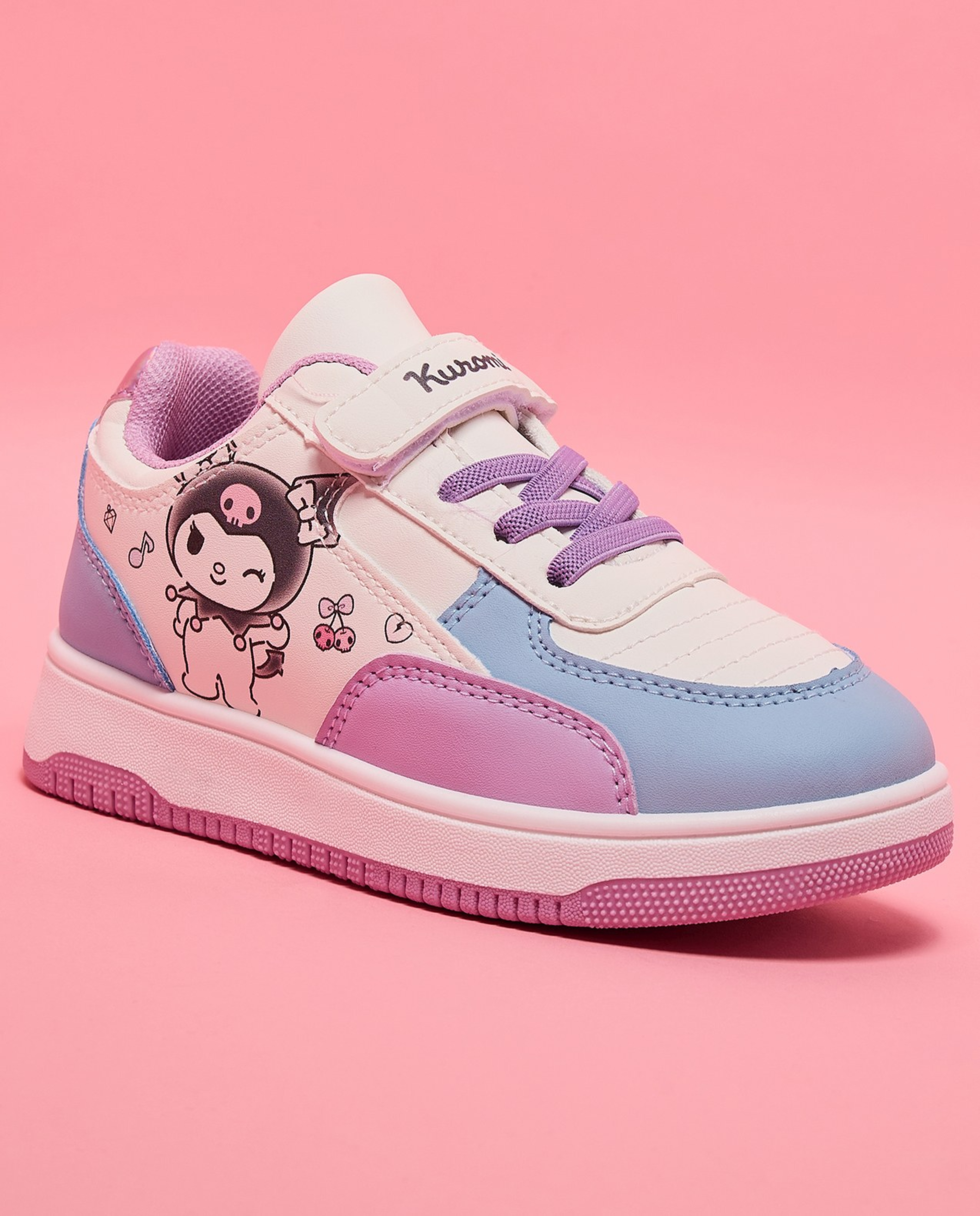 Kuromi Print Velcro Sneakers