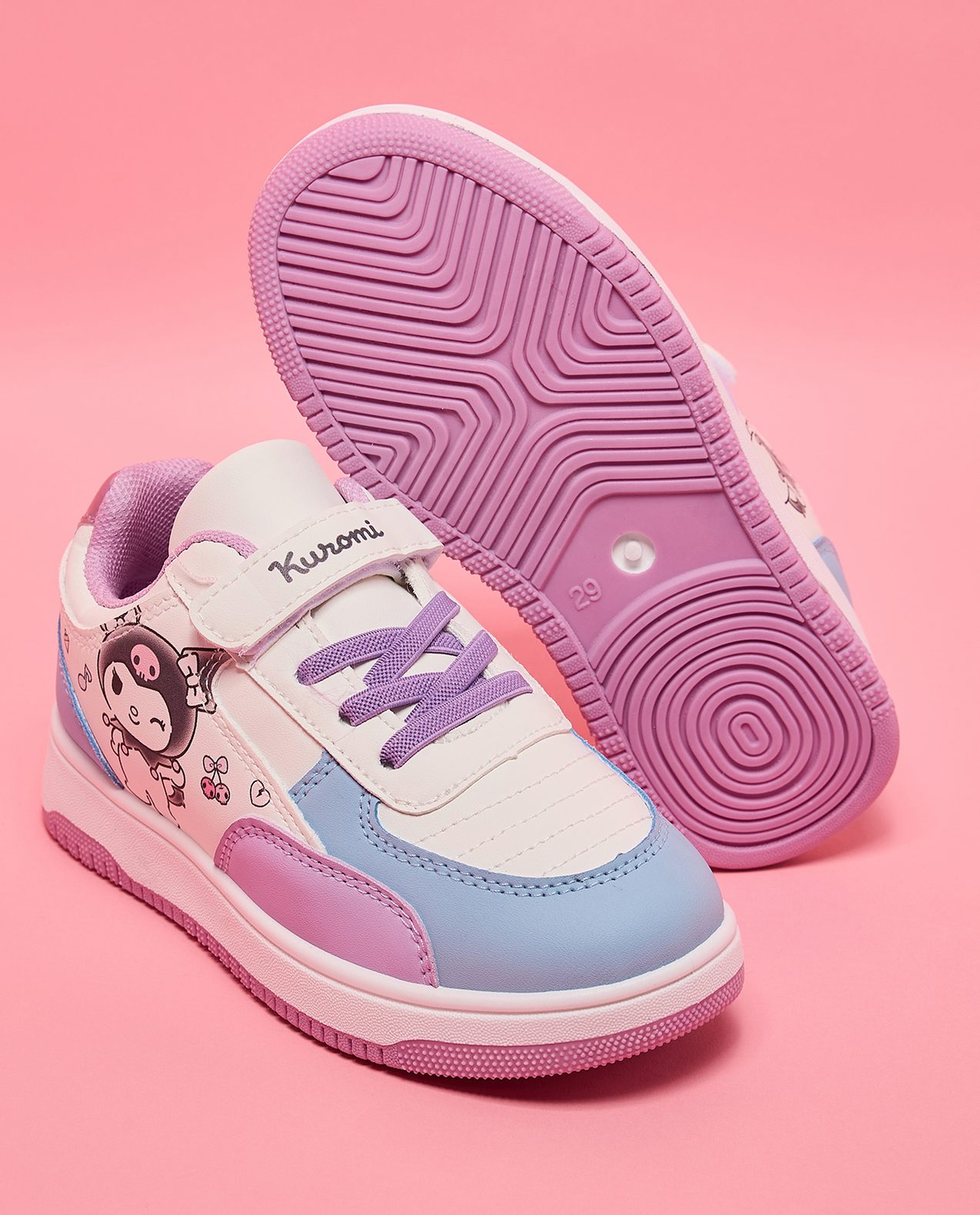 Kuromi Print Velcro Sneakers