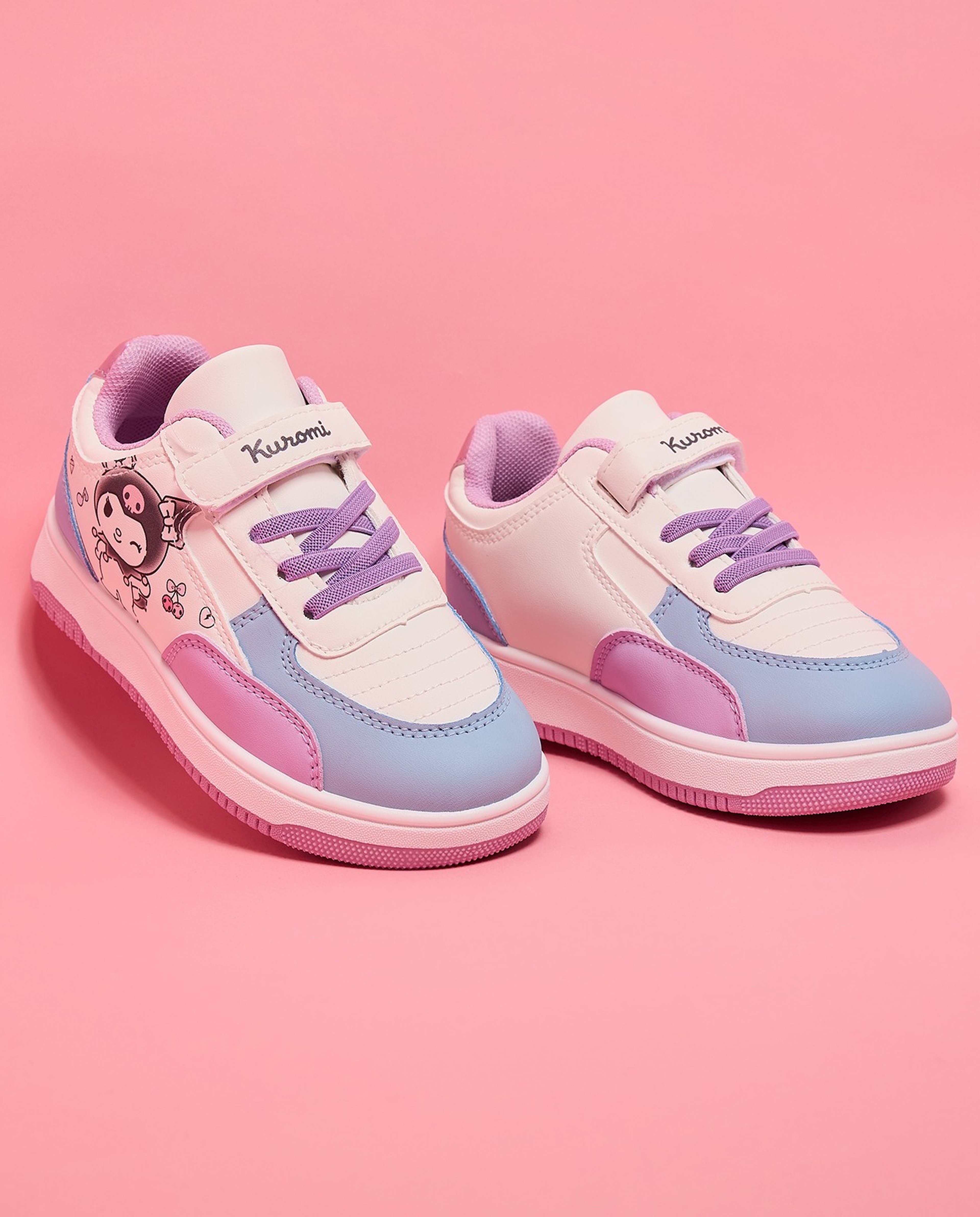 Kuromi Print Velcro Sneakers