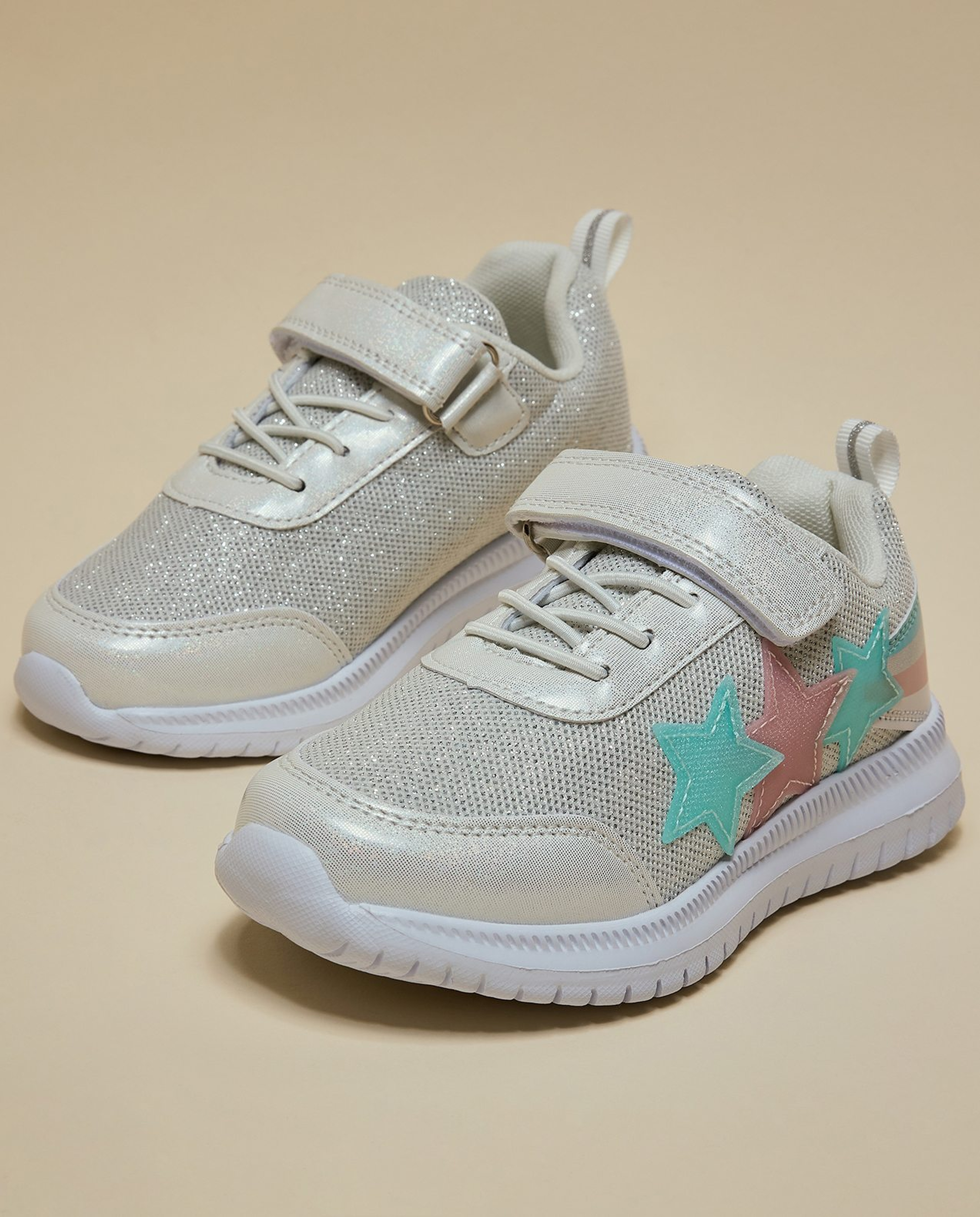 Appliqued Velcro Shoes