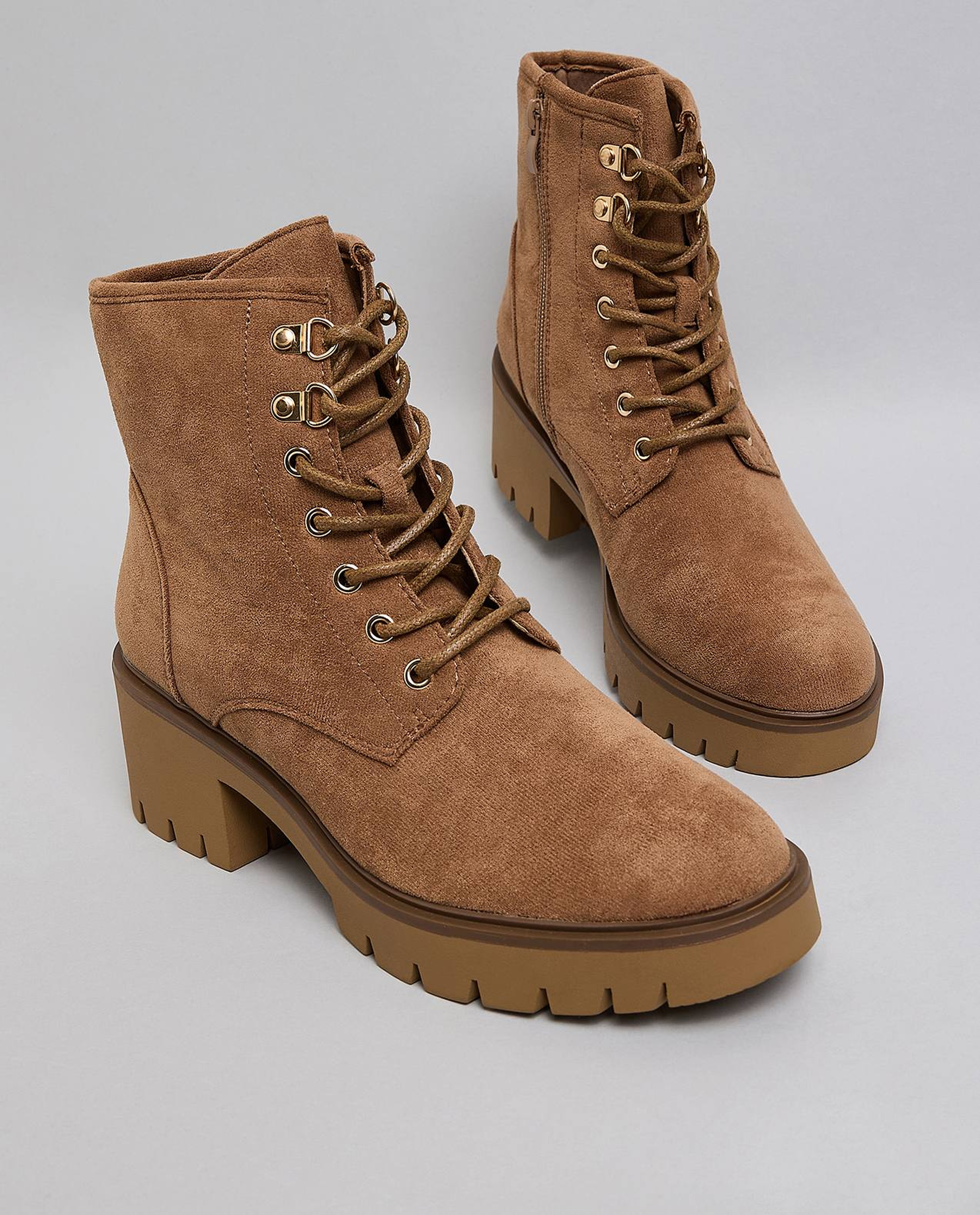 Textured Ankle Boots