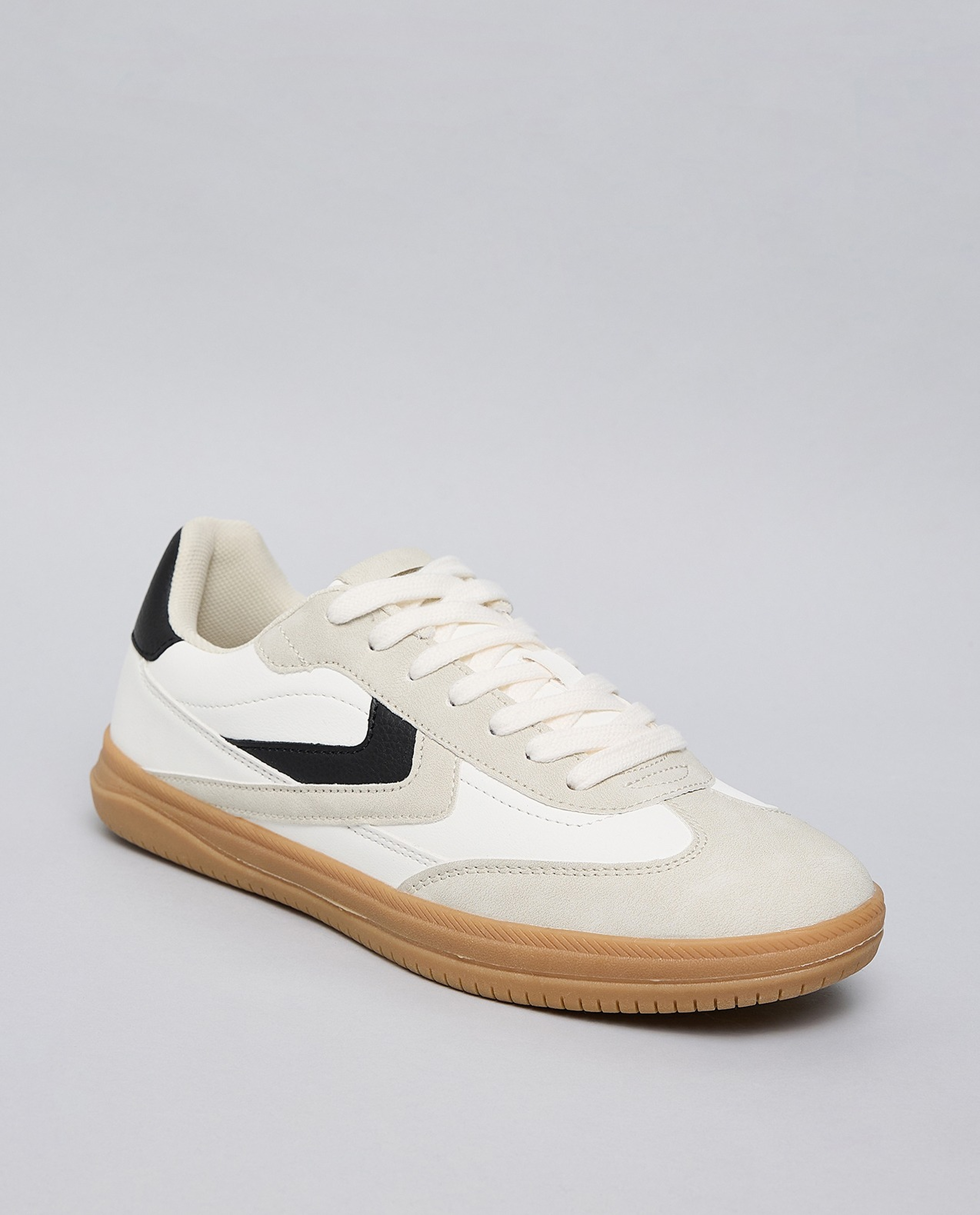 Color Block Lace Up Sneakers