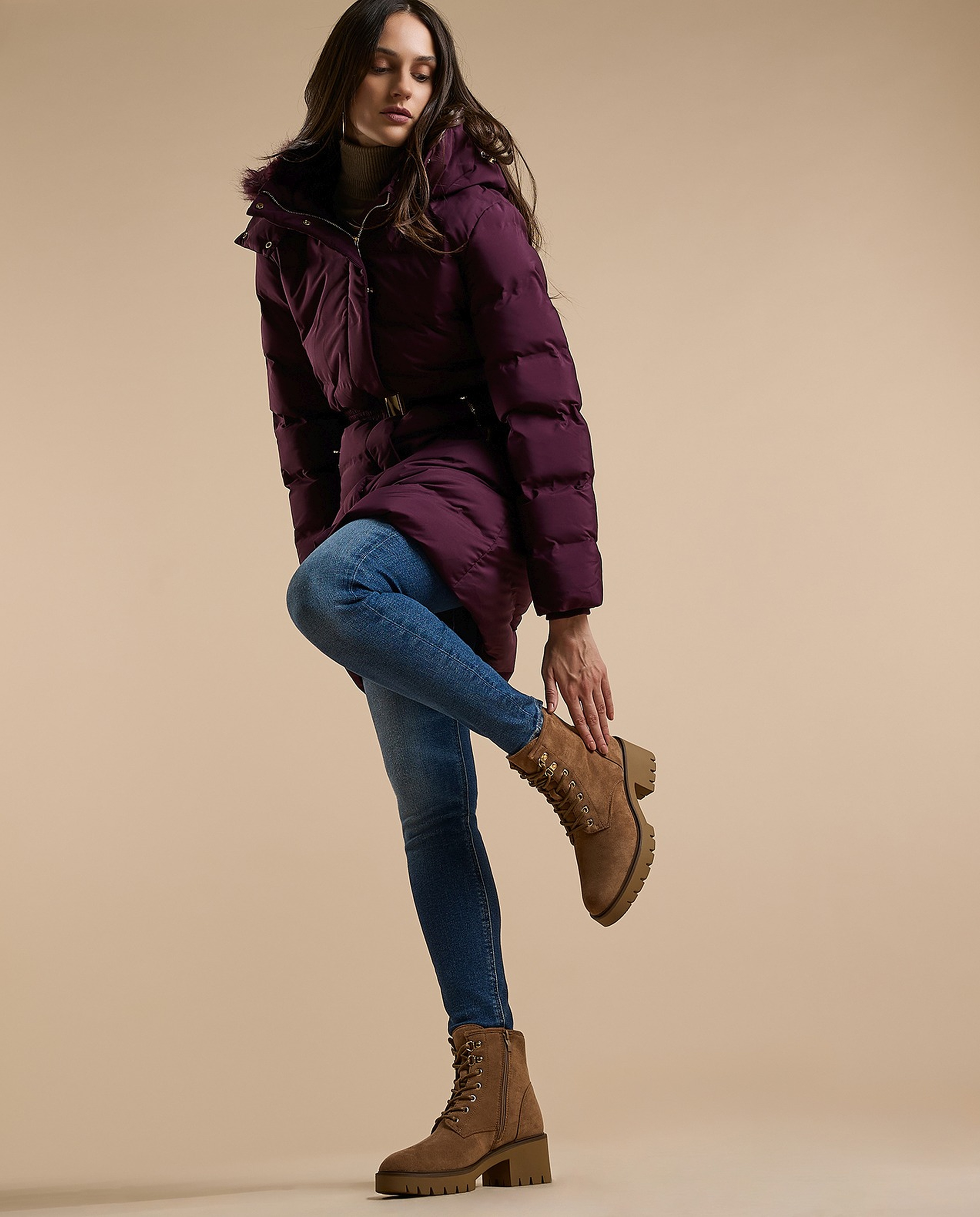 Textured Ankle Boots