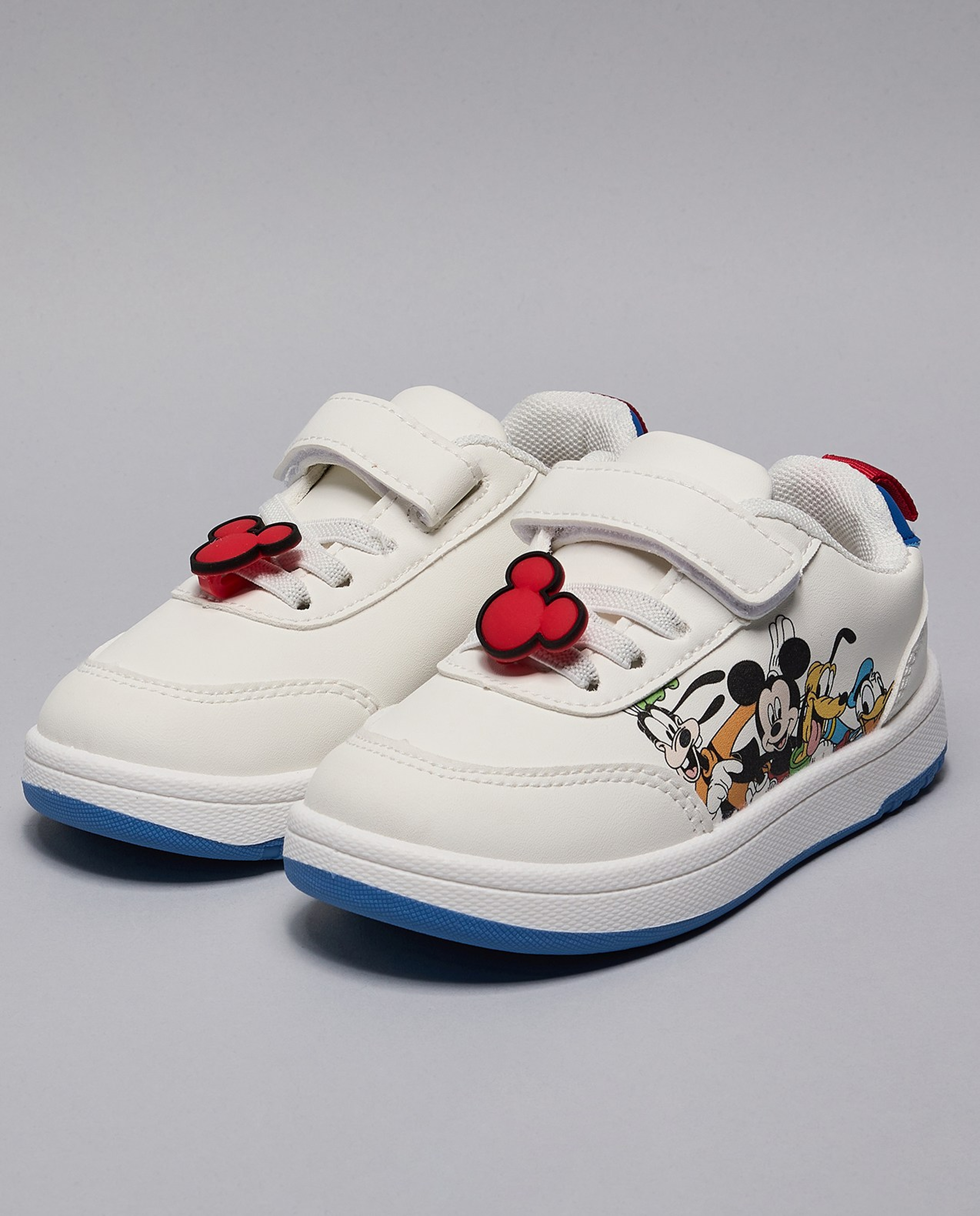 Mickey & Friends Print Velcro Sneakers