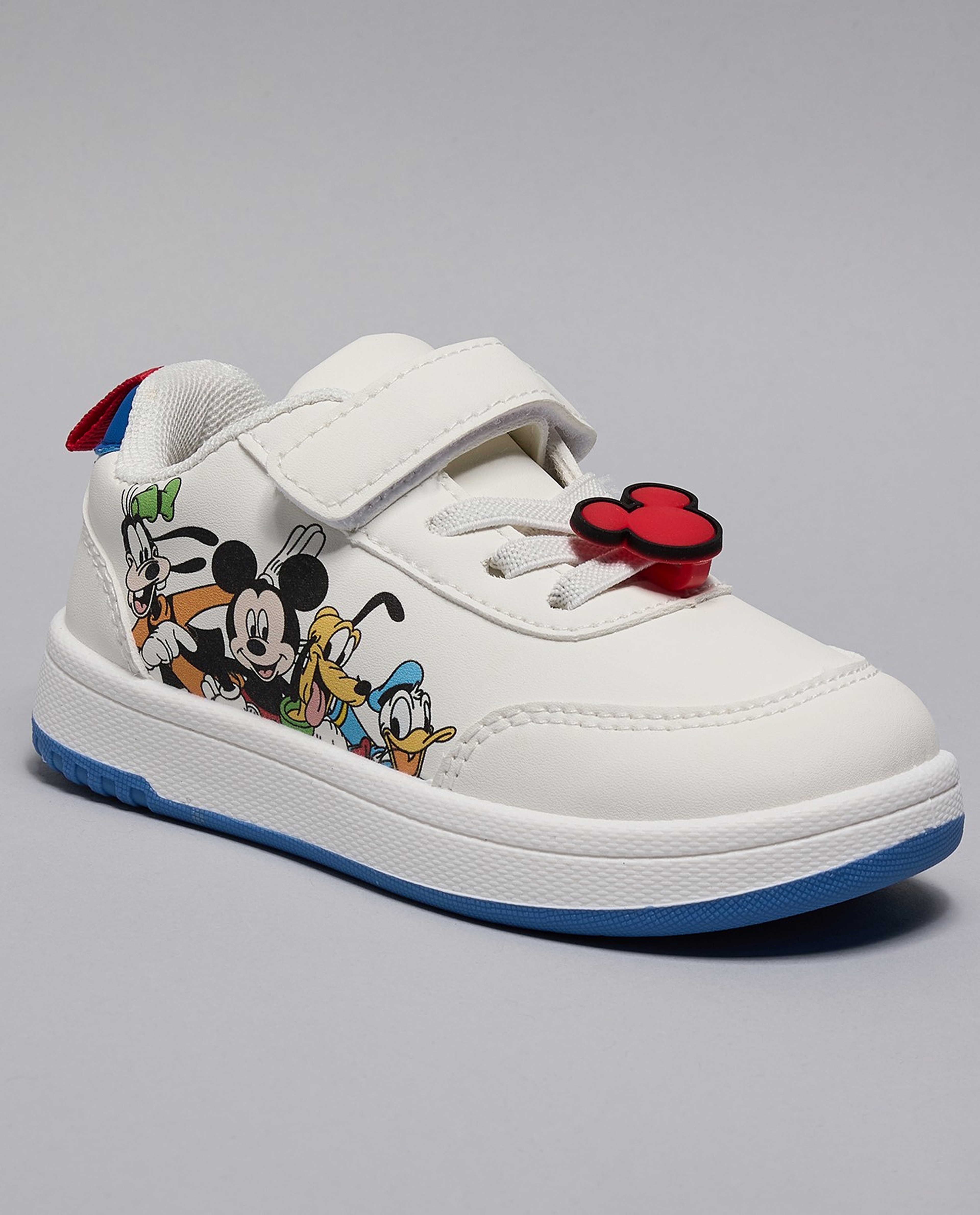Mickey & Friends Print Velcro Sneakers
