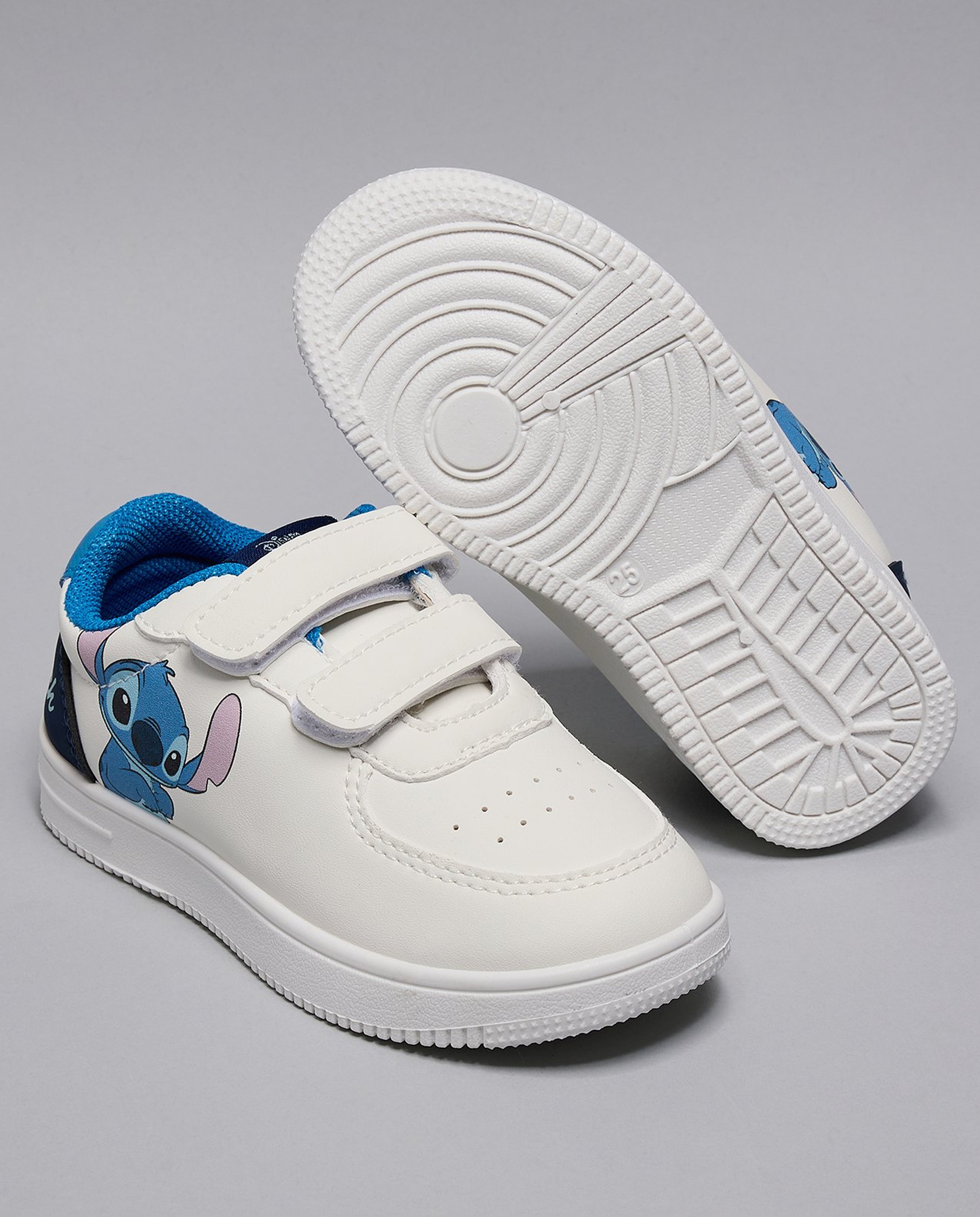 Stitch Print Velcro Sneakers