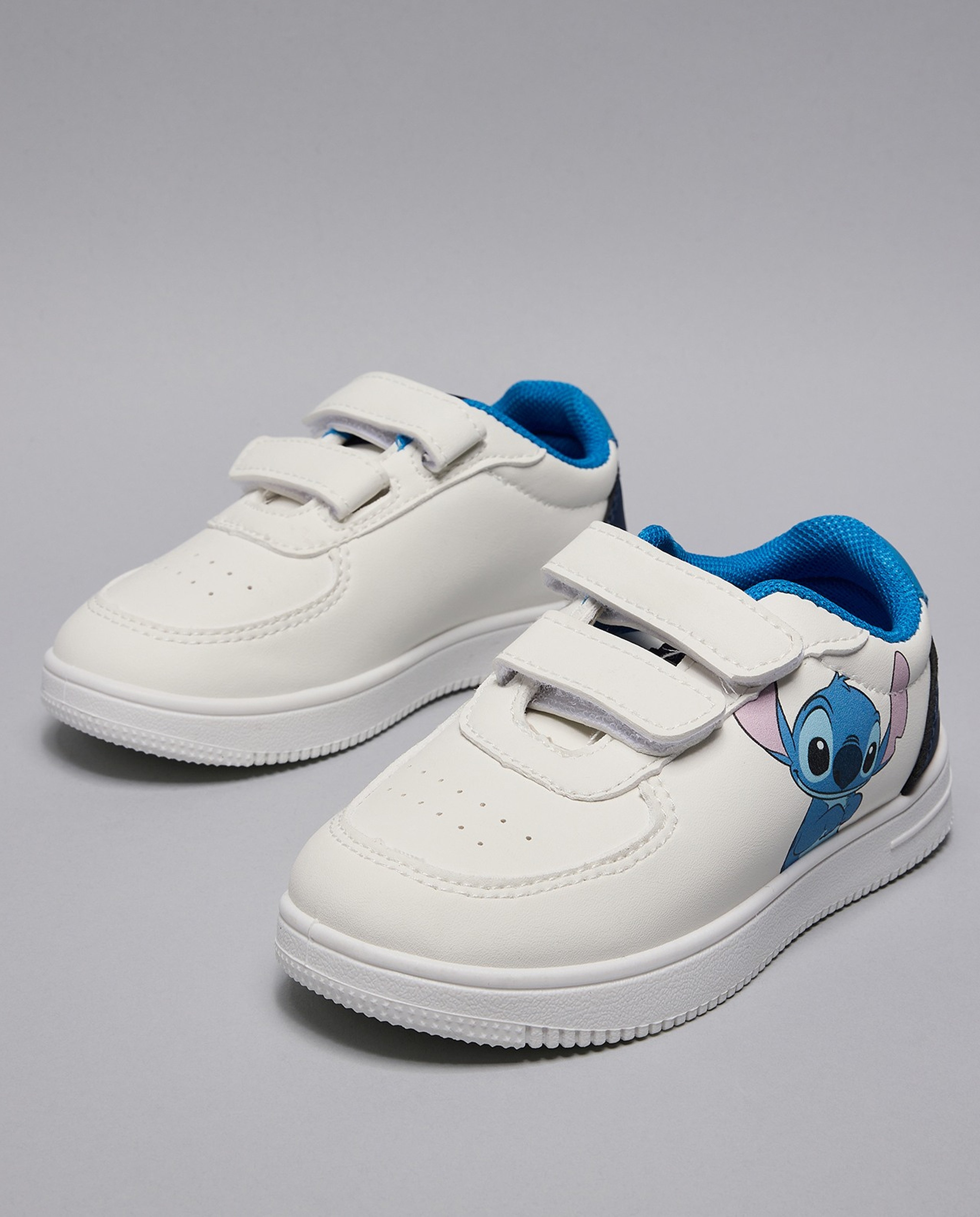 Stitch Print Velcro Sneakers