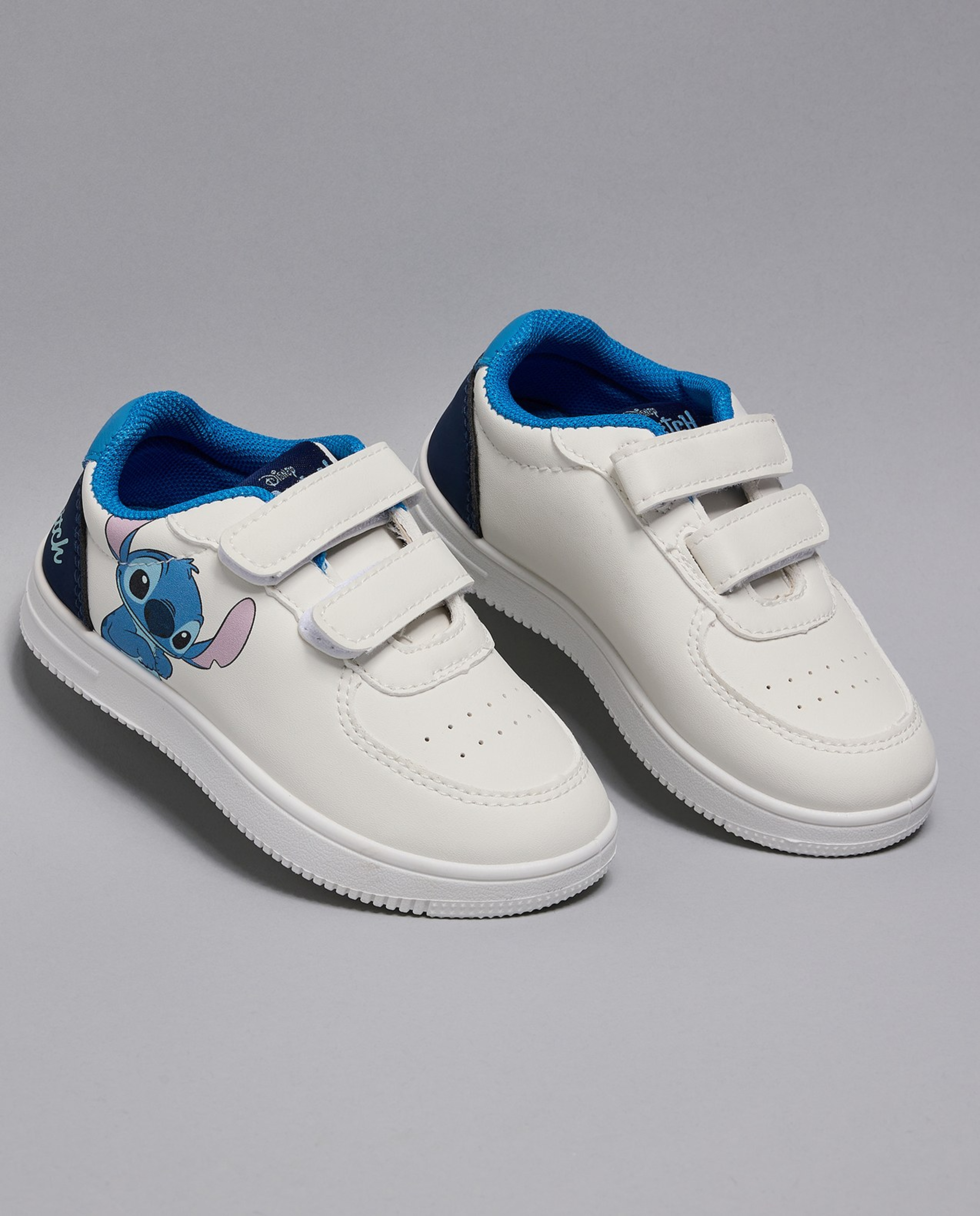 Stitch Print Velcro Sneakers