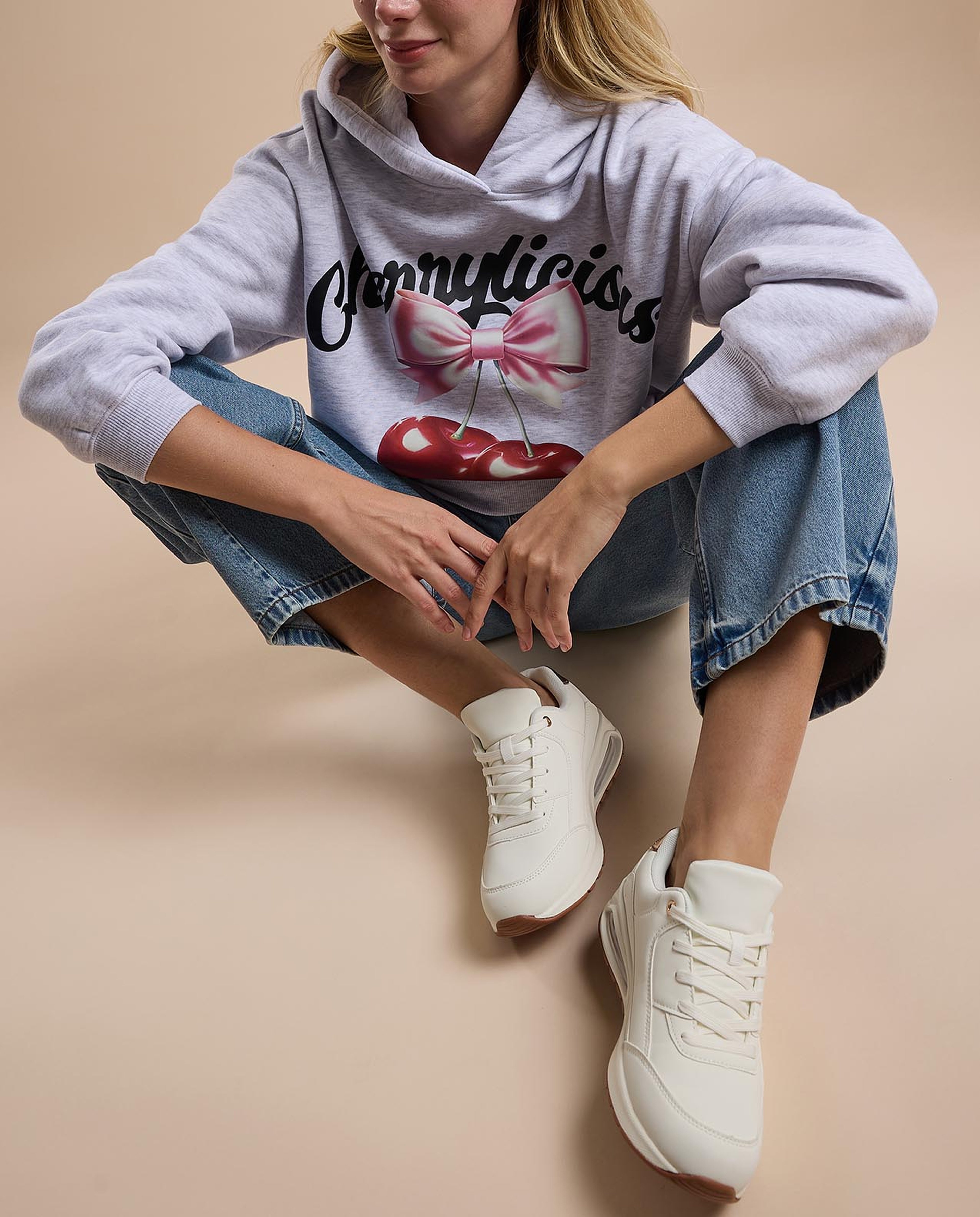 Solid Lace Up Sneakers