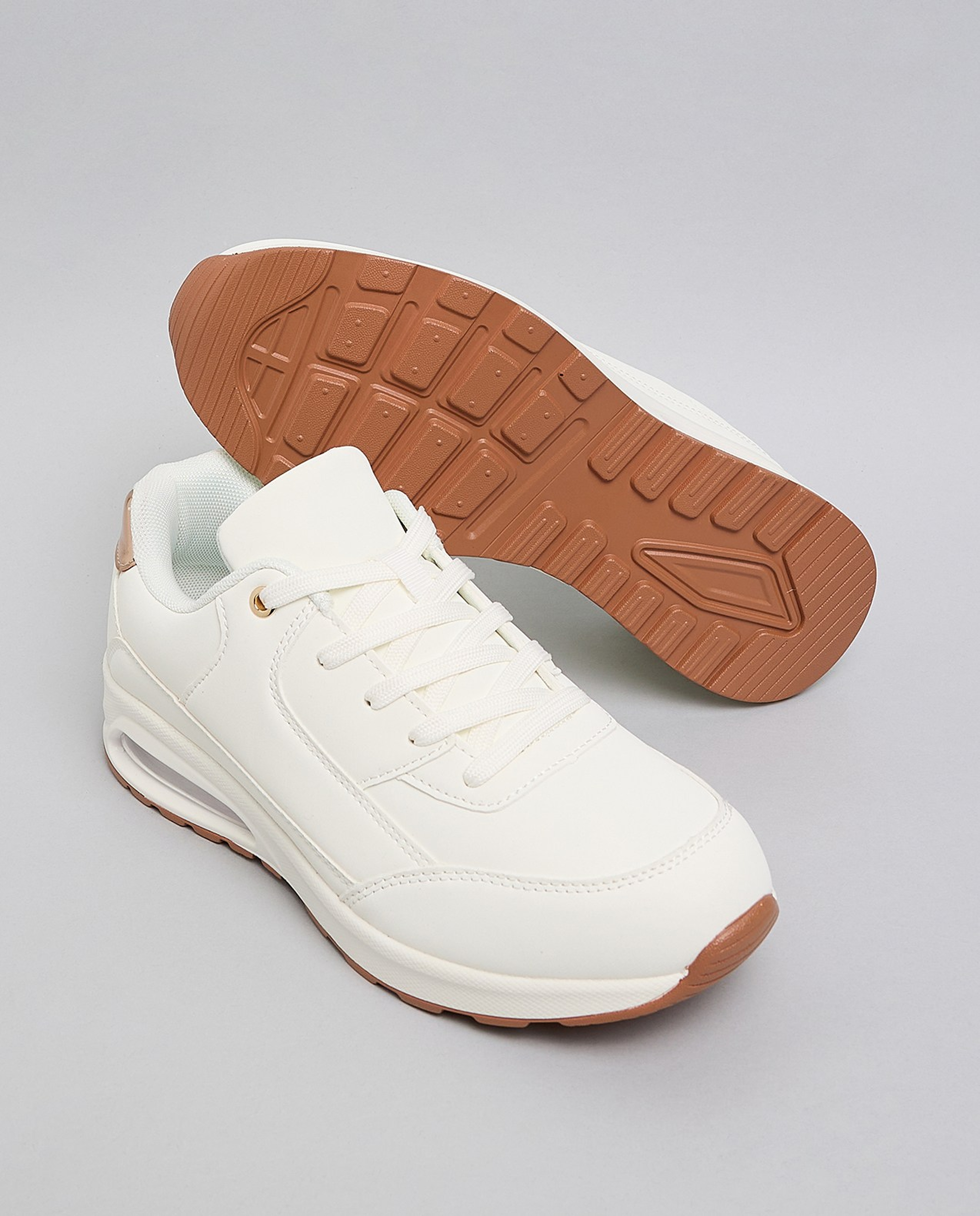 Solid Lace Up Sneakers