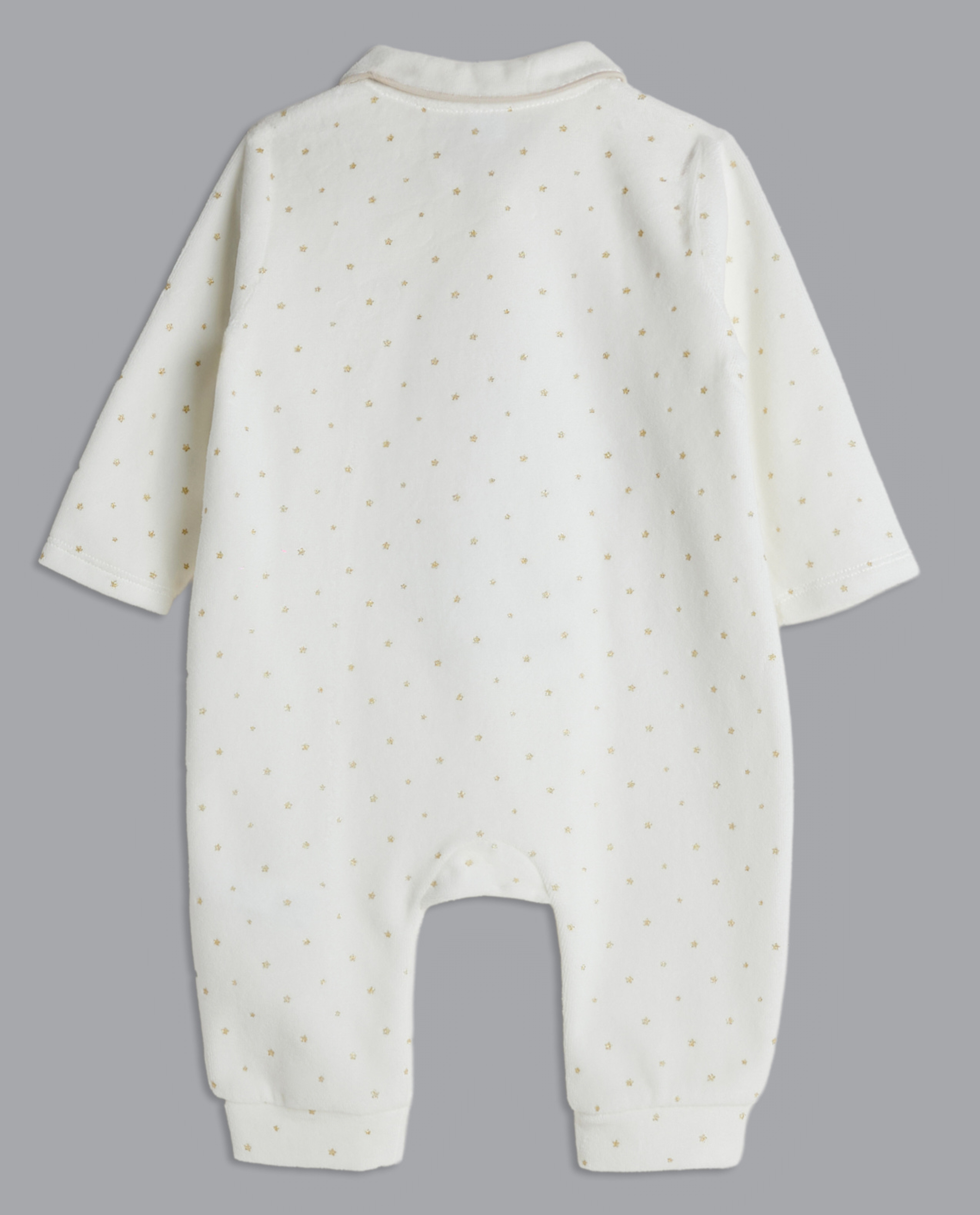 Appliqued Collared Sleepsuit