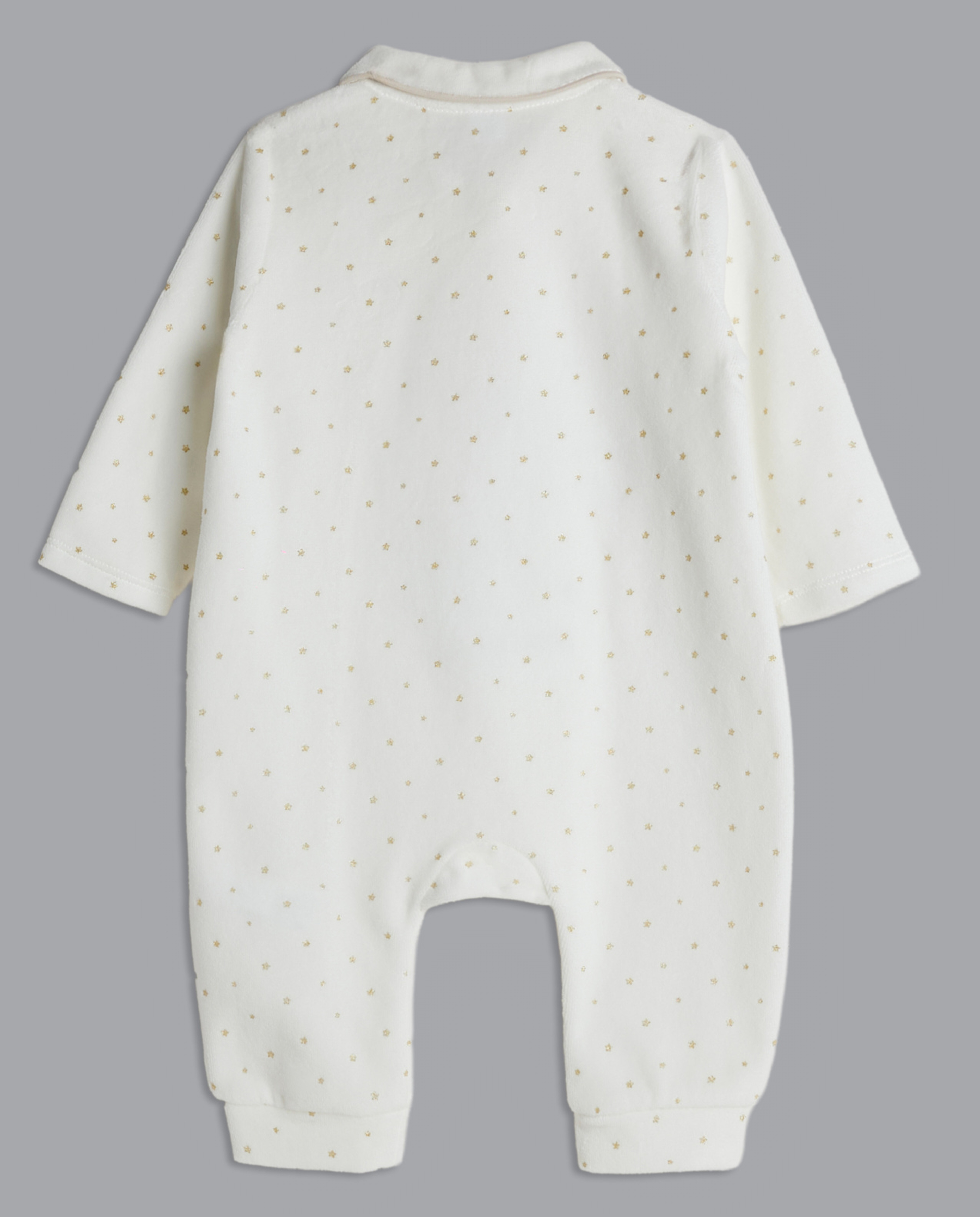 Appliqued Collared Sleepsuit