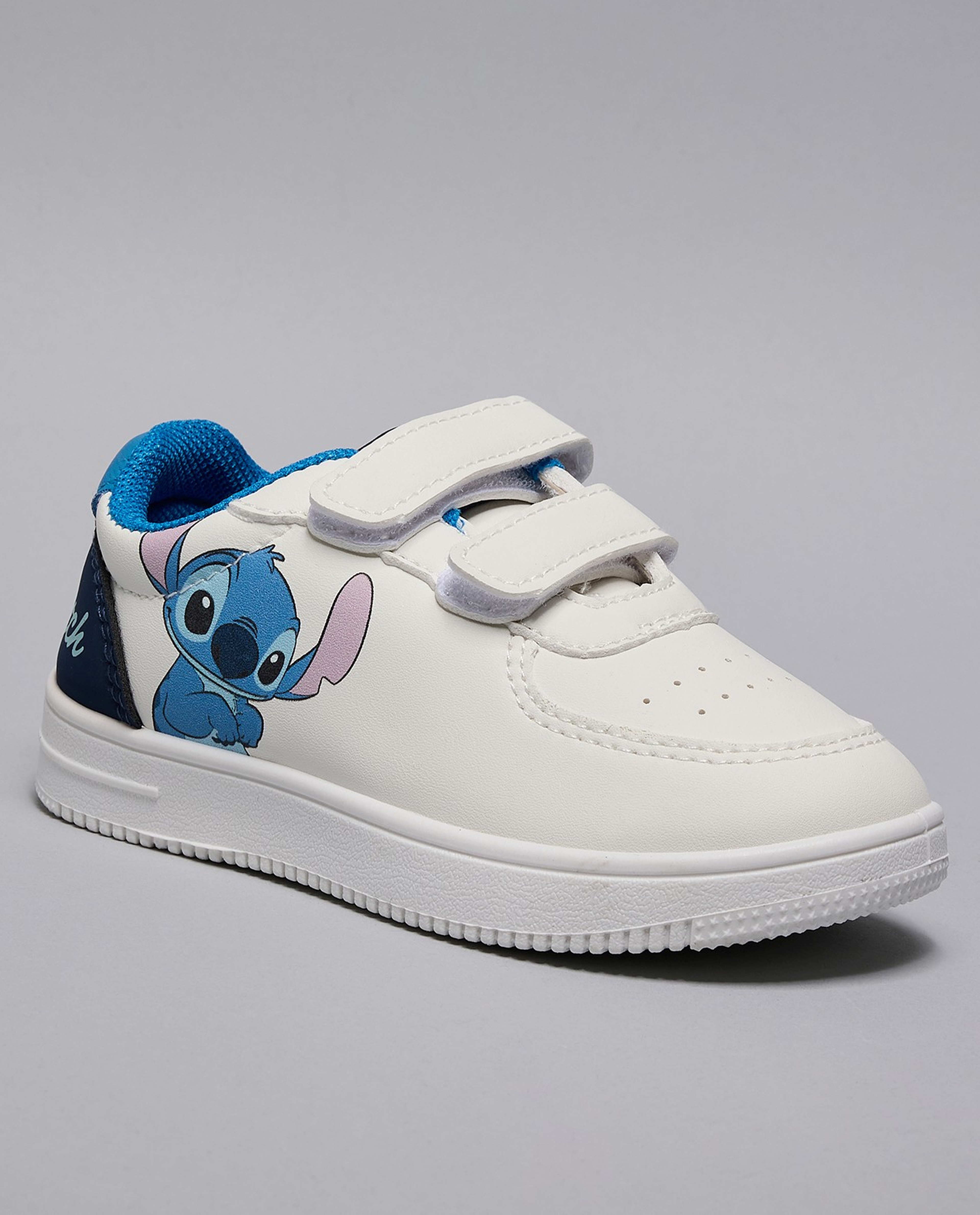 Stitch Print Velcro Sneakers