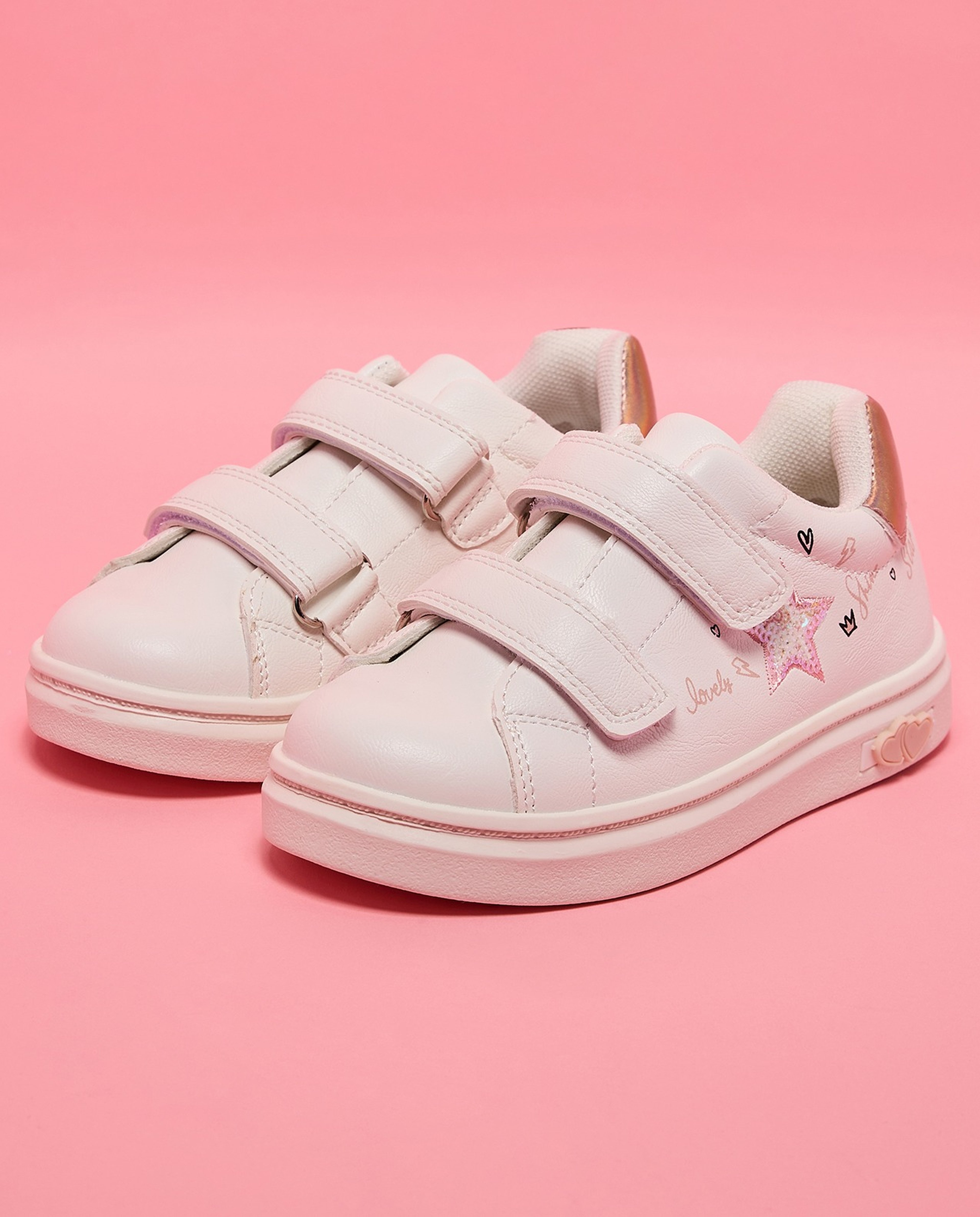 Printed Velcro Sneakers