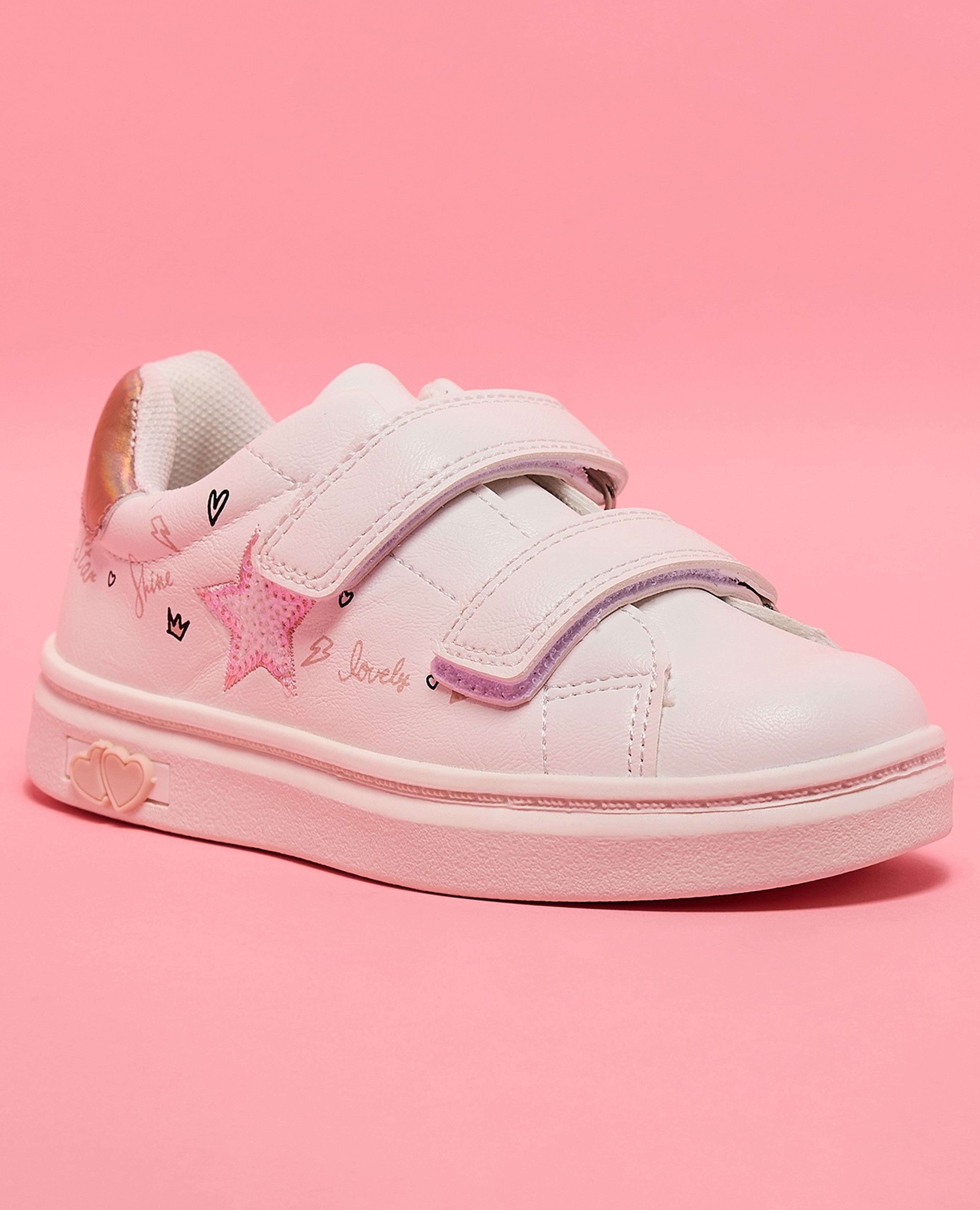 Printed Velcro Sneakers