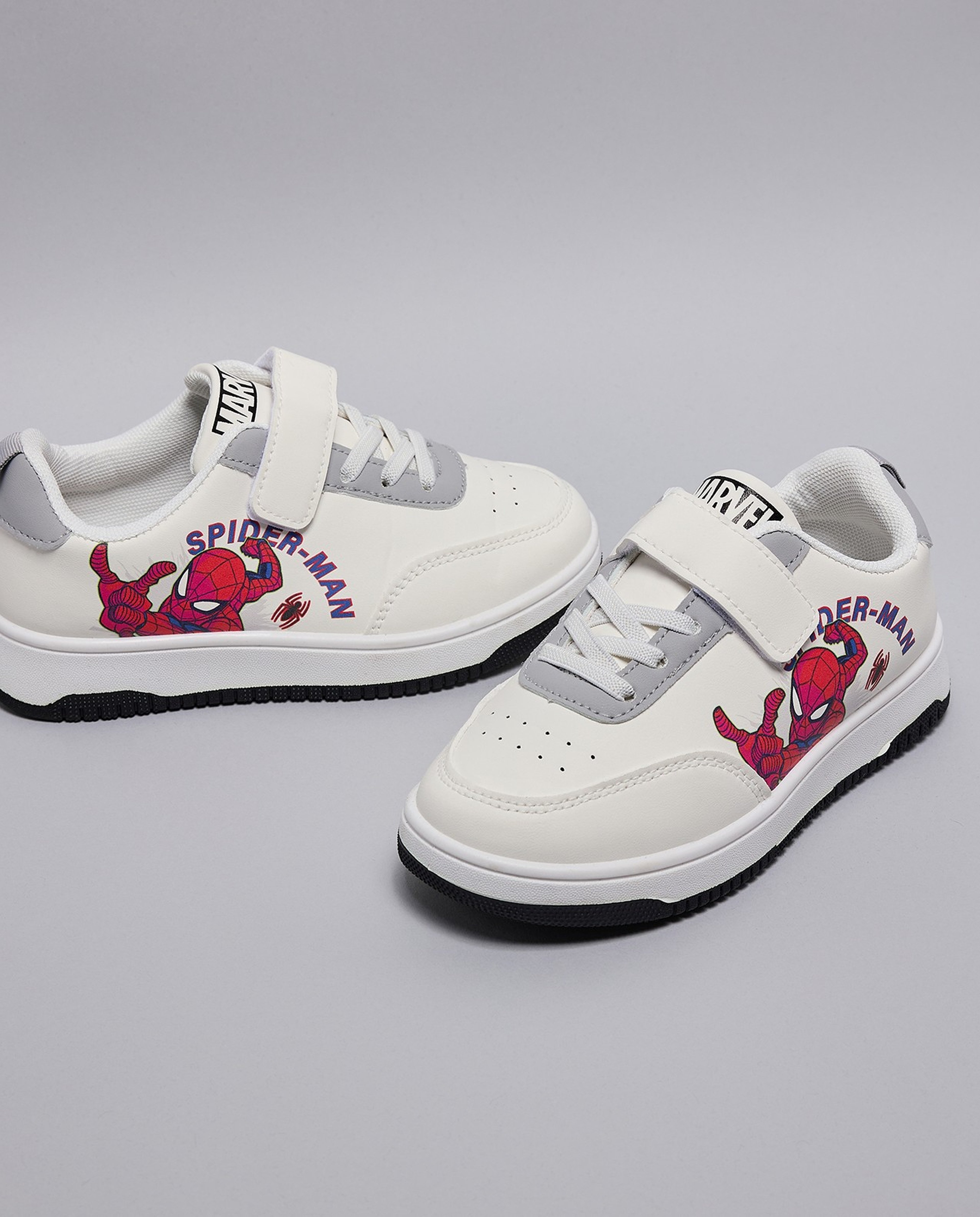 Spider-Man Print Velcro Sneakers