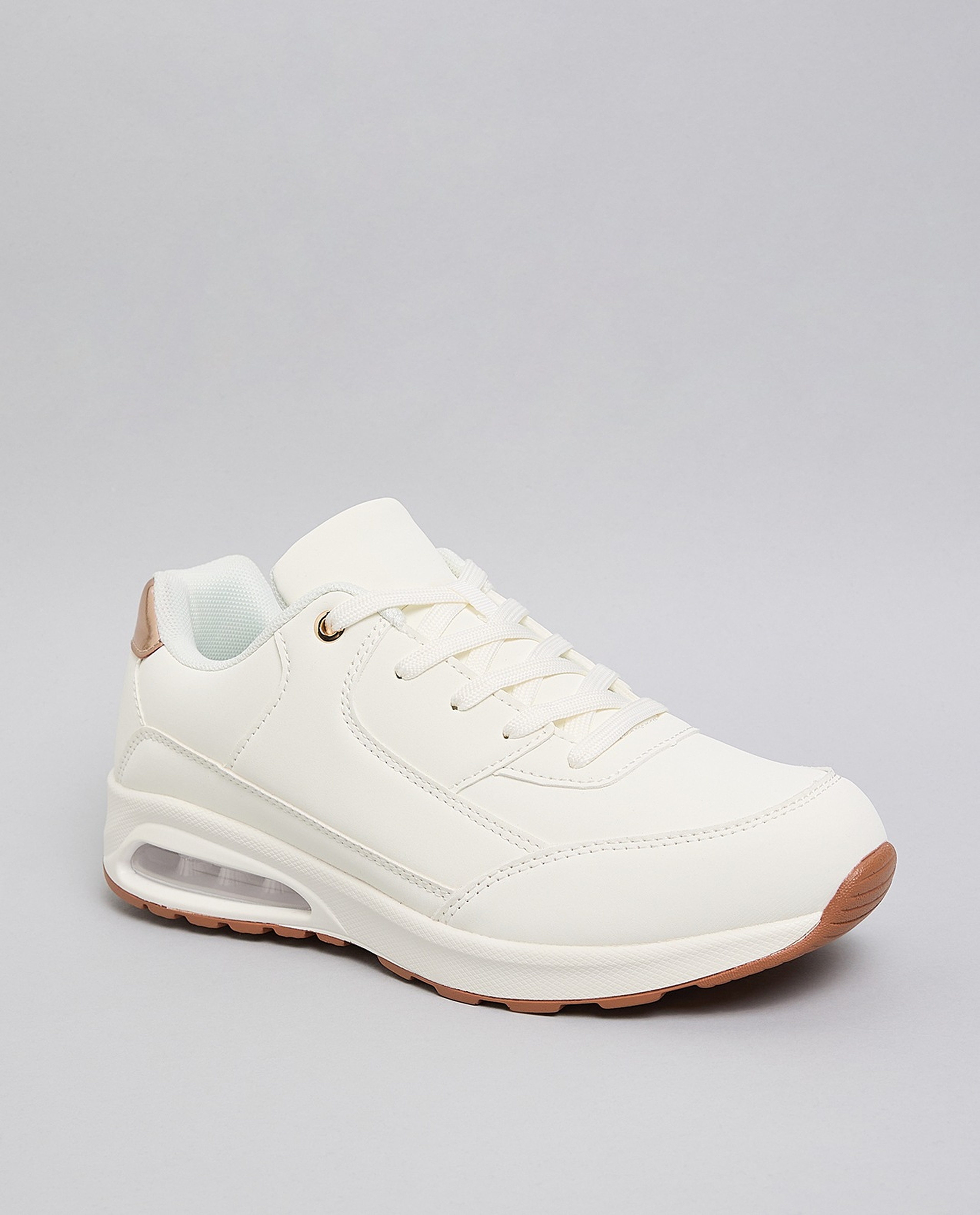 Solid Lace Up Sneakers