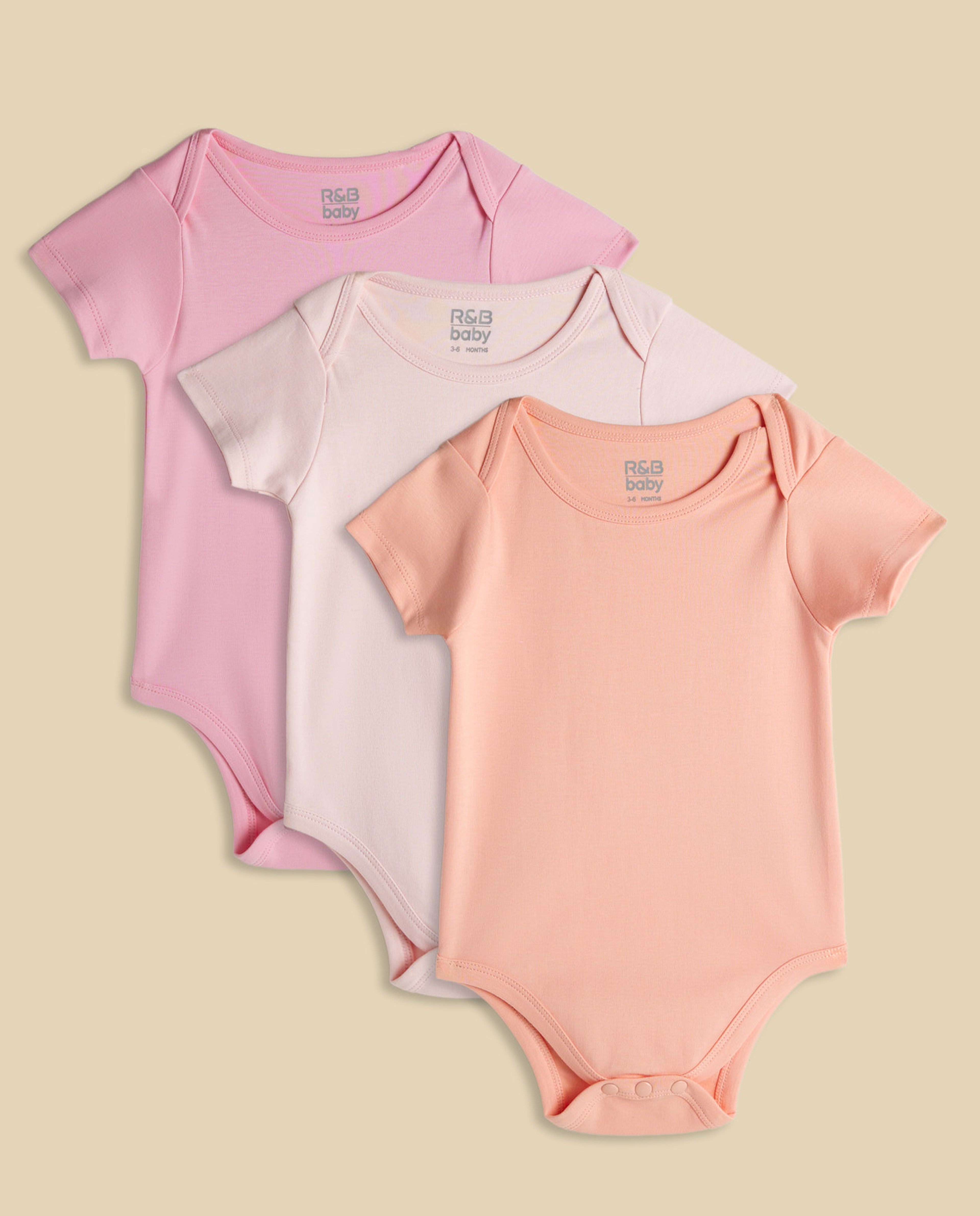 3 Pack Short Sleeves Bodysuits