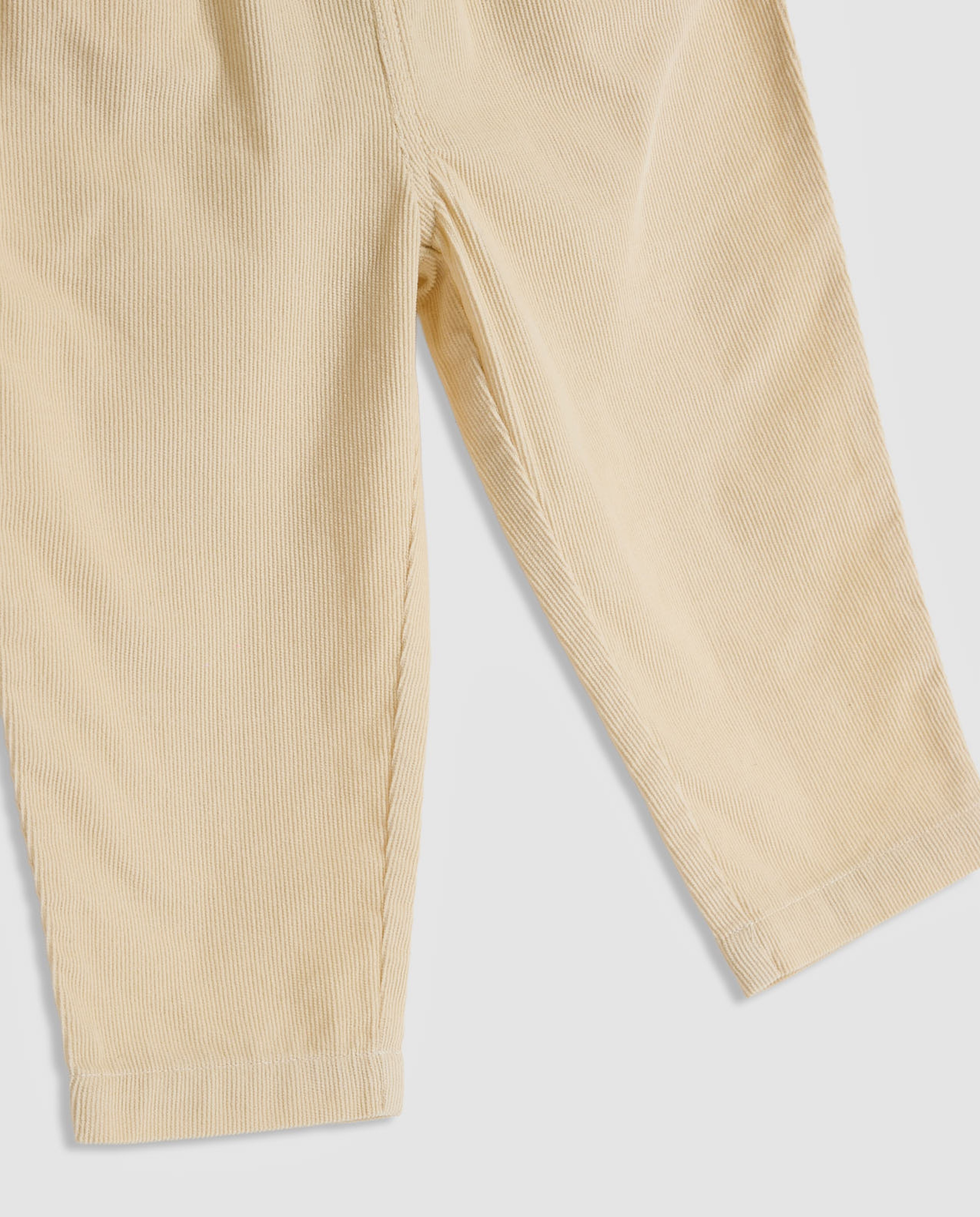 Textured Relaxed Fit Pants with Button Closure