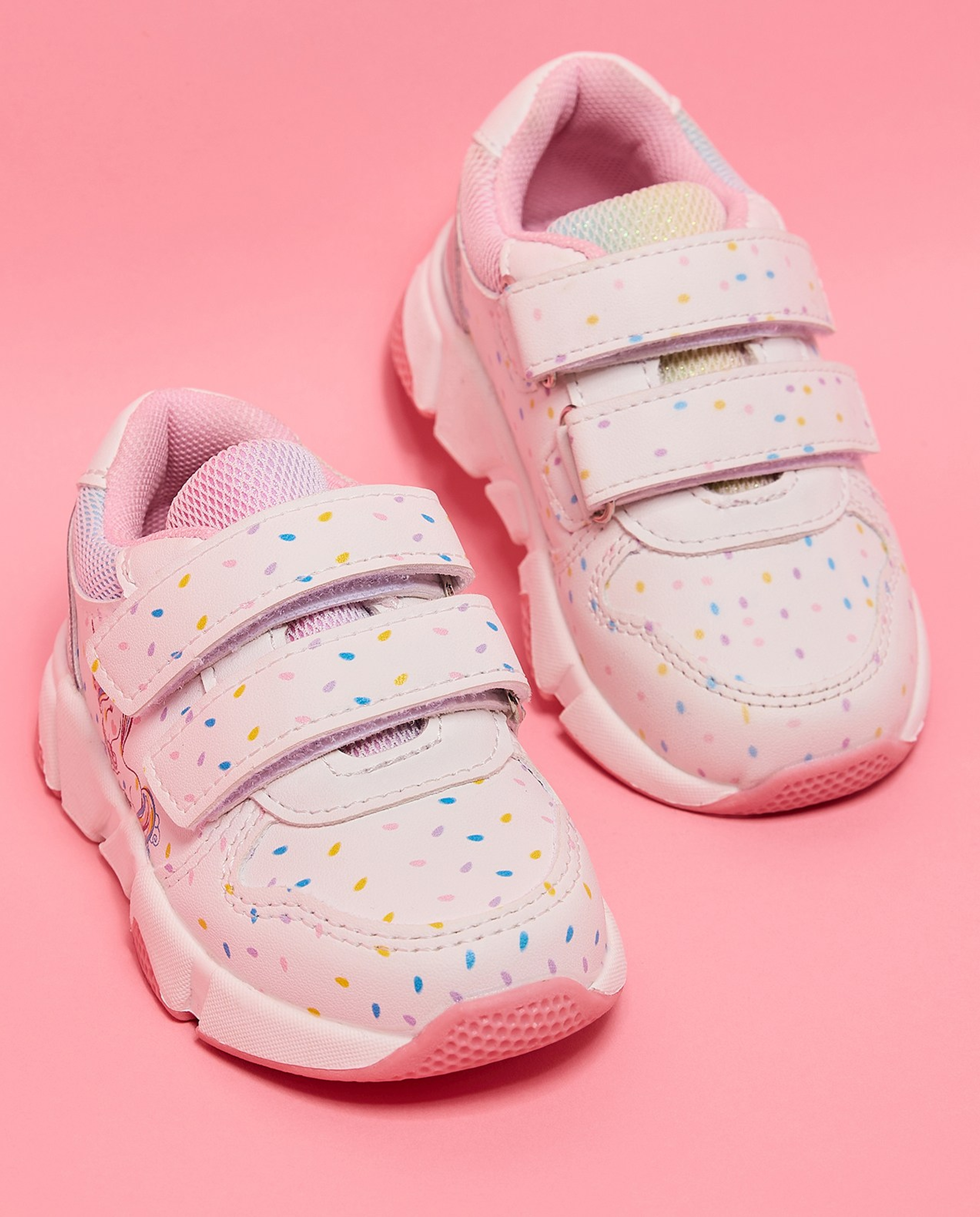 Unicorn Print Velcro Sneakers
