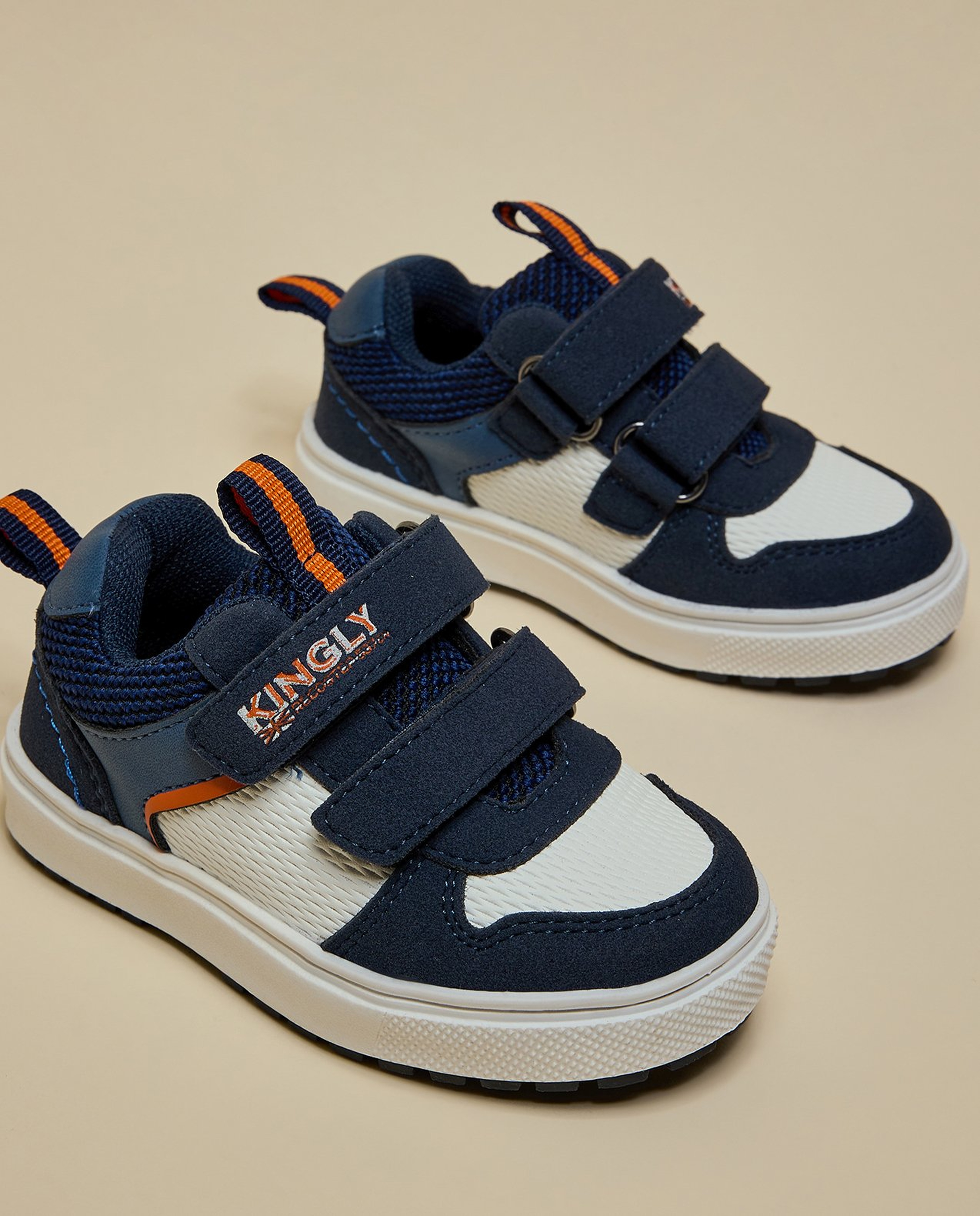 Color Block Velcro Shoes