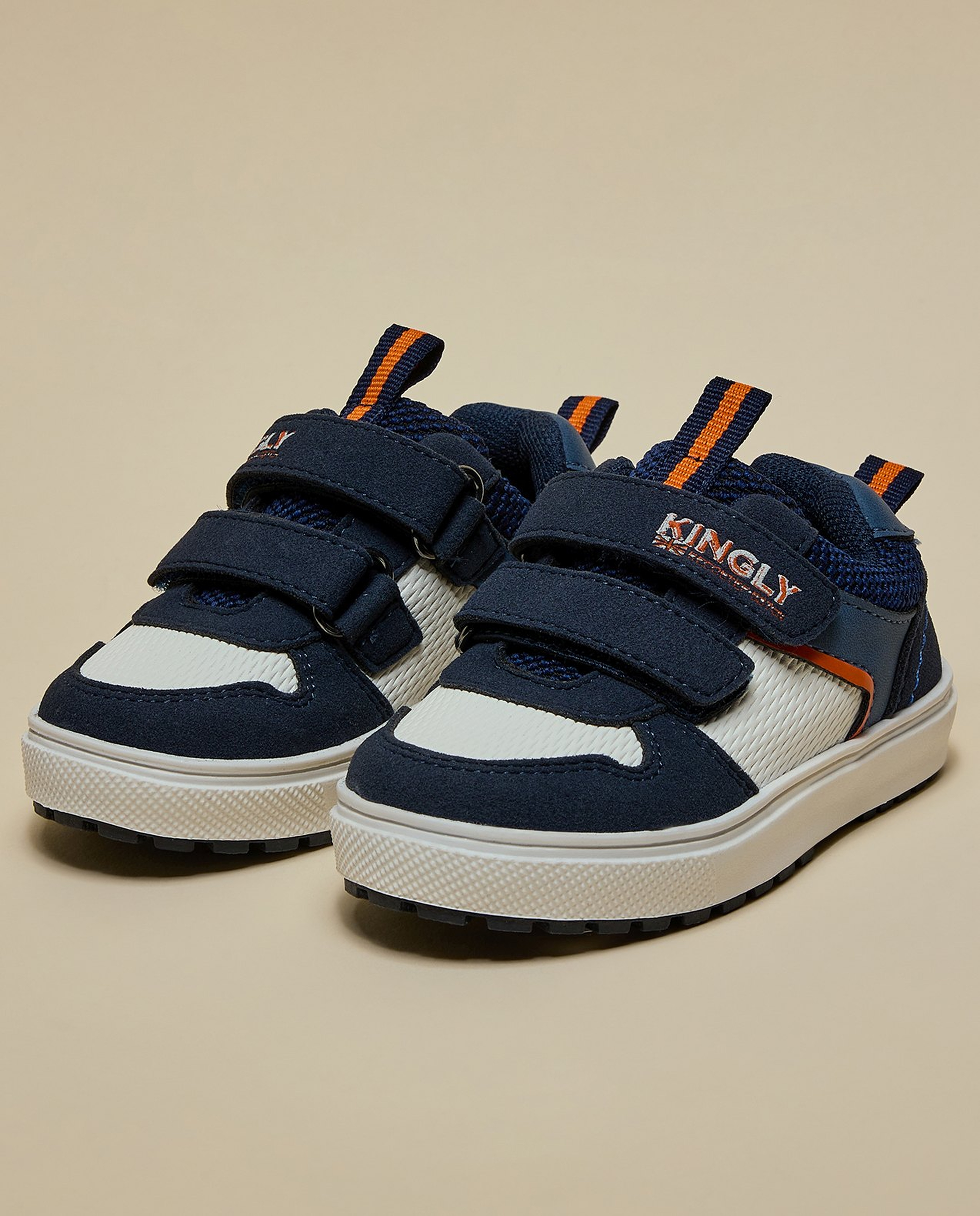 Color Block Velcro Shoes