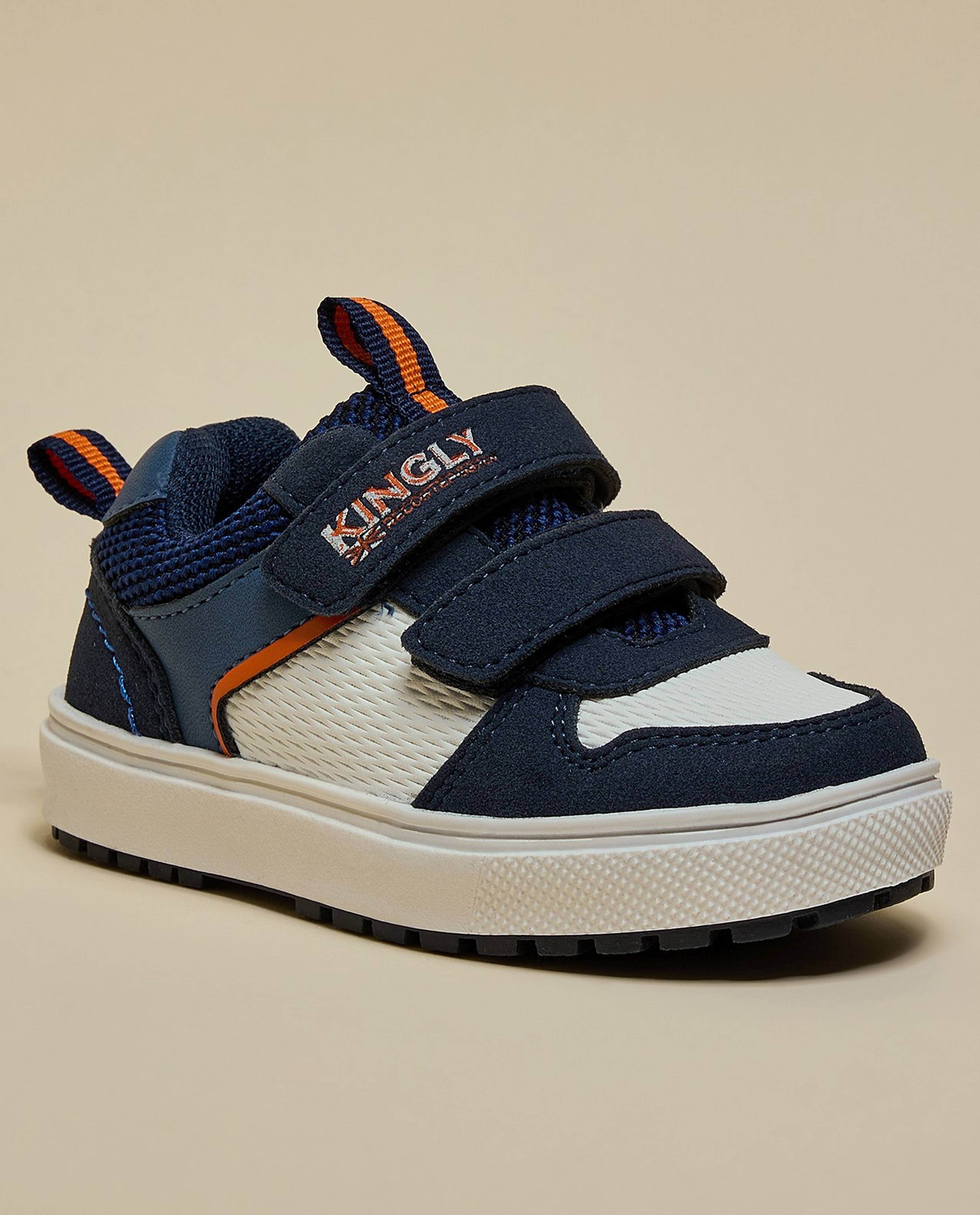 Color Block Velcro Shoes