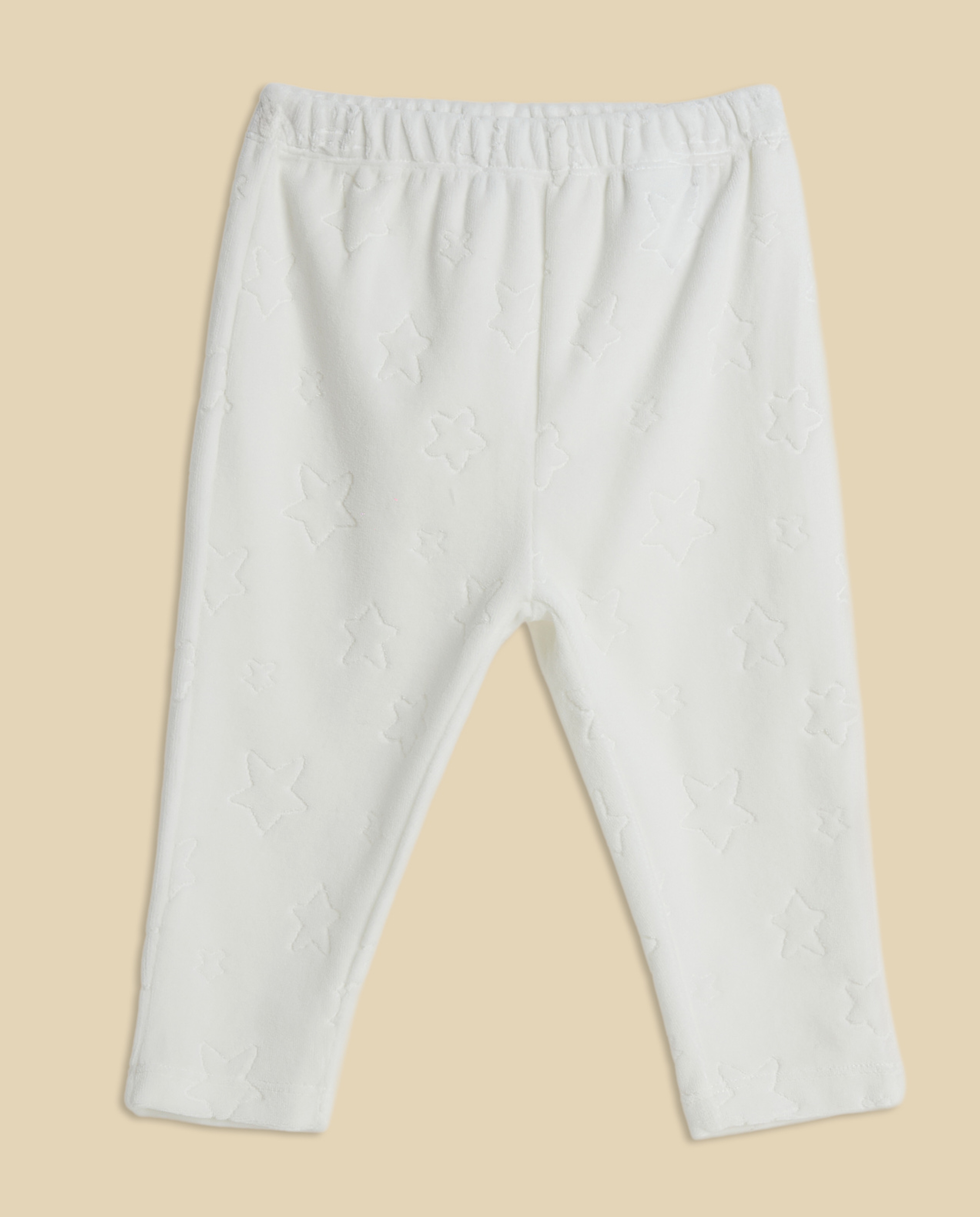 Appliqued Collared Clothing Set