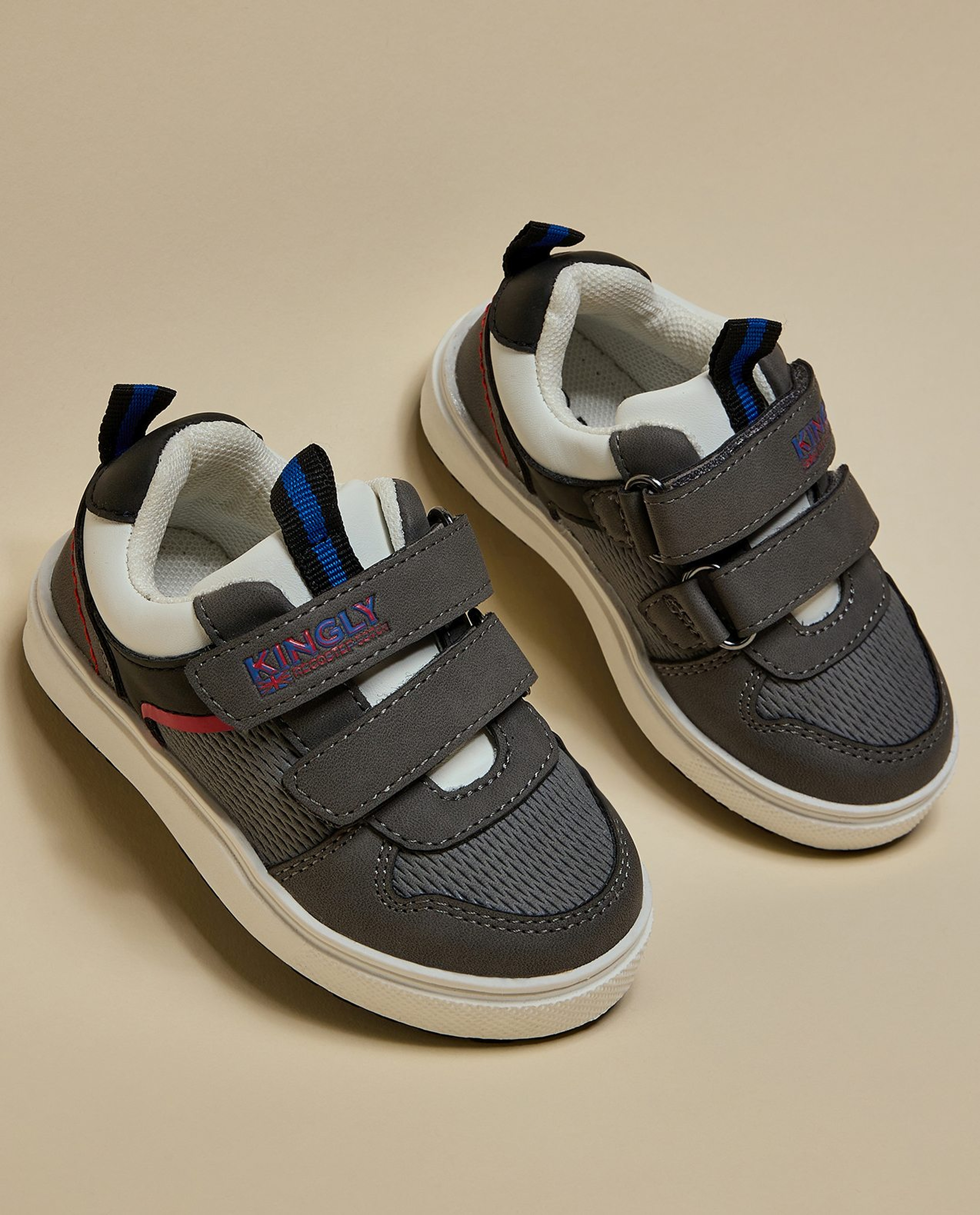 Color Block Velcro Shoes