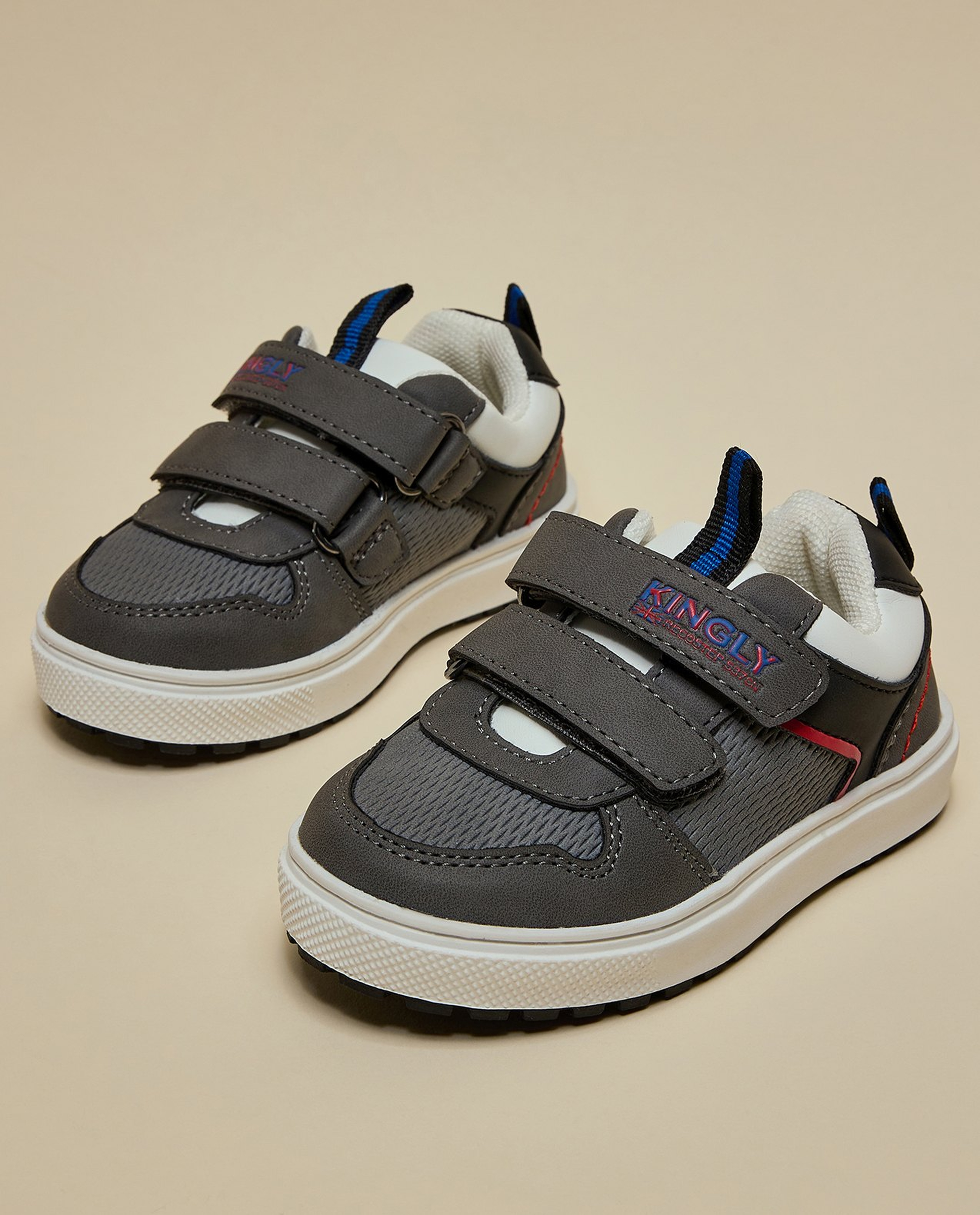 Color Block Velcro Shoes