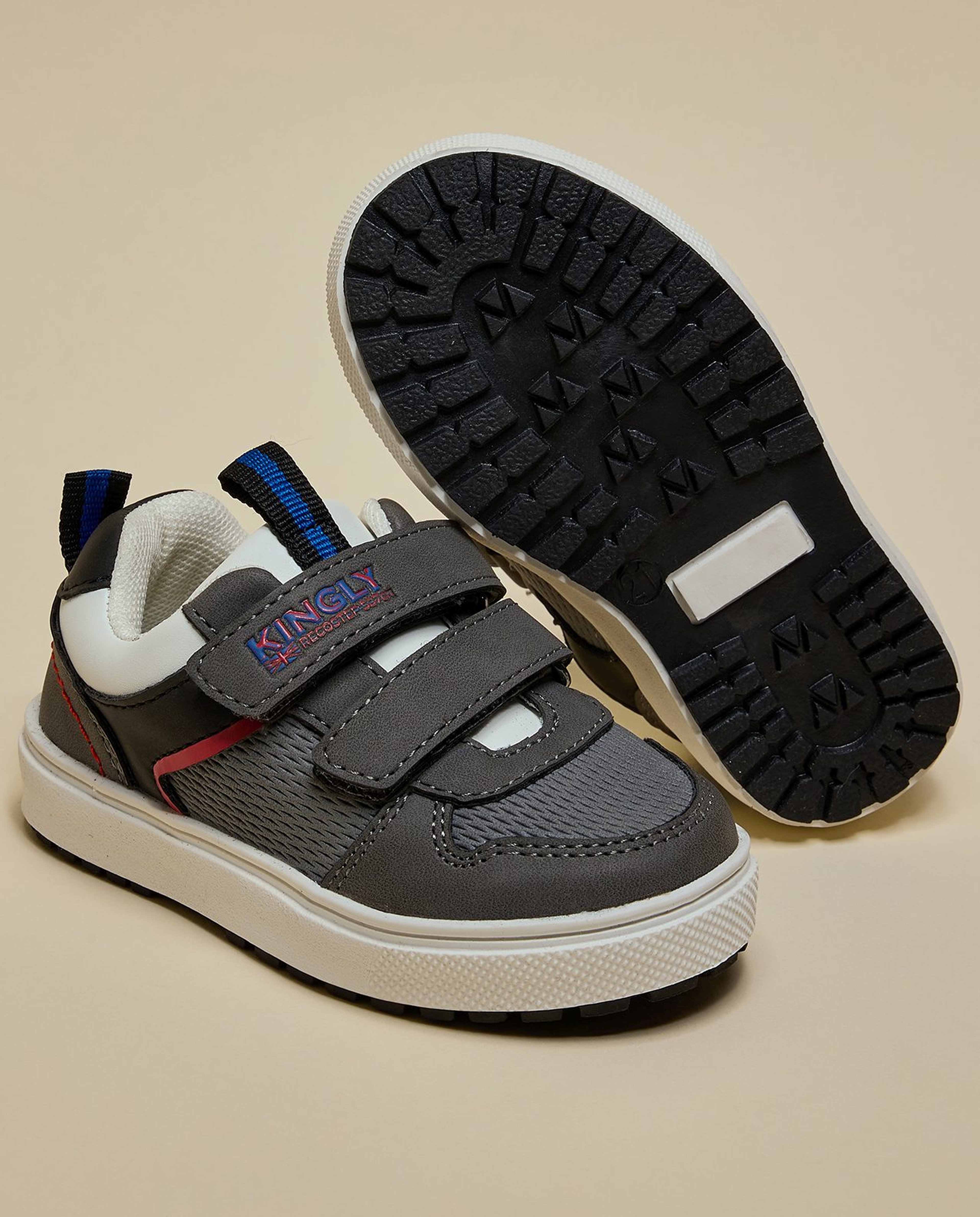 Color Block Velcro Shoes