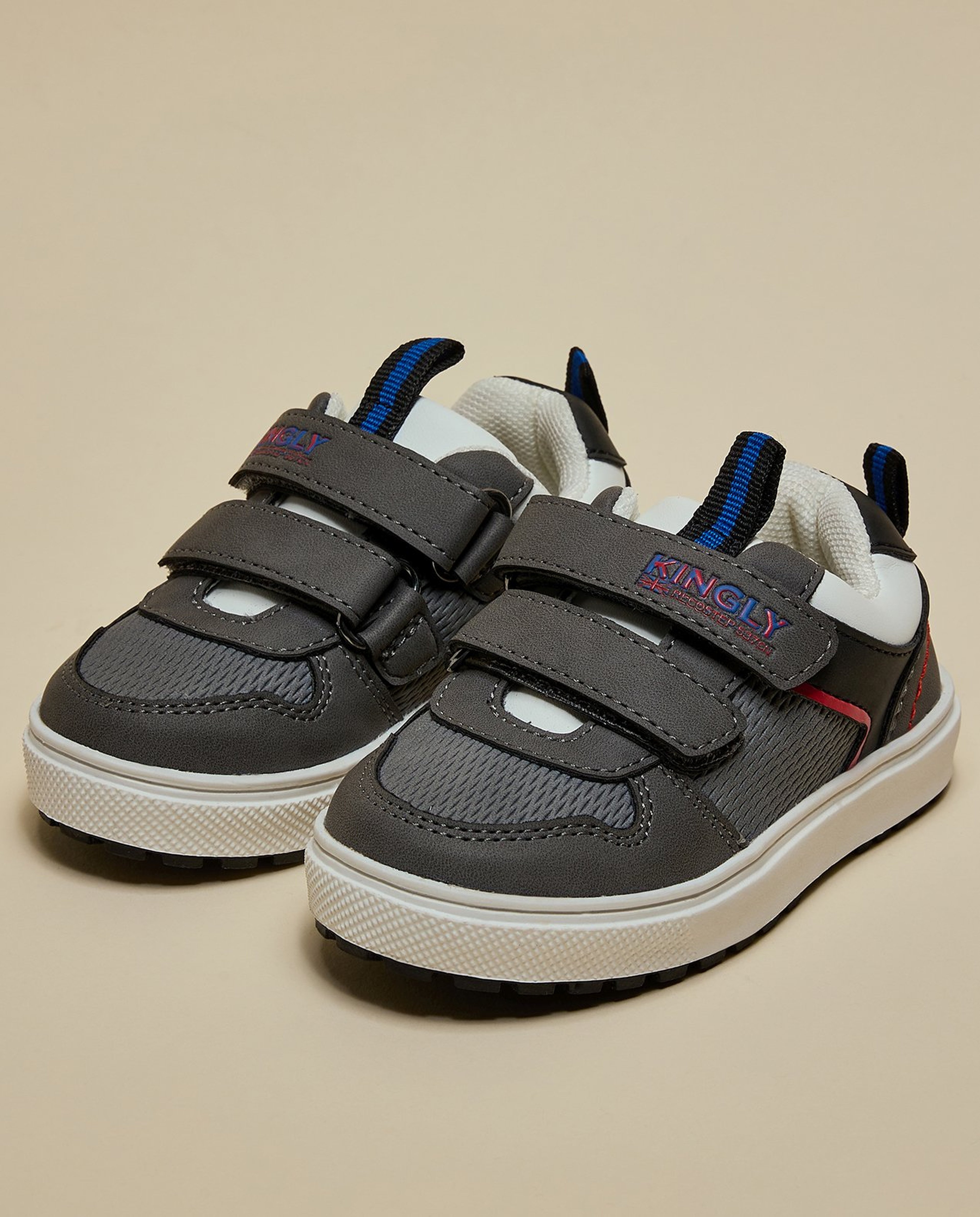 Color Block Velcro Shoes