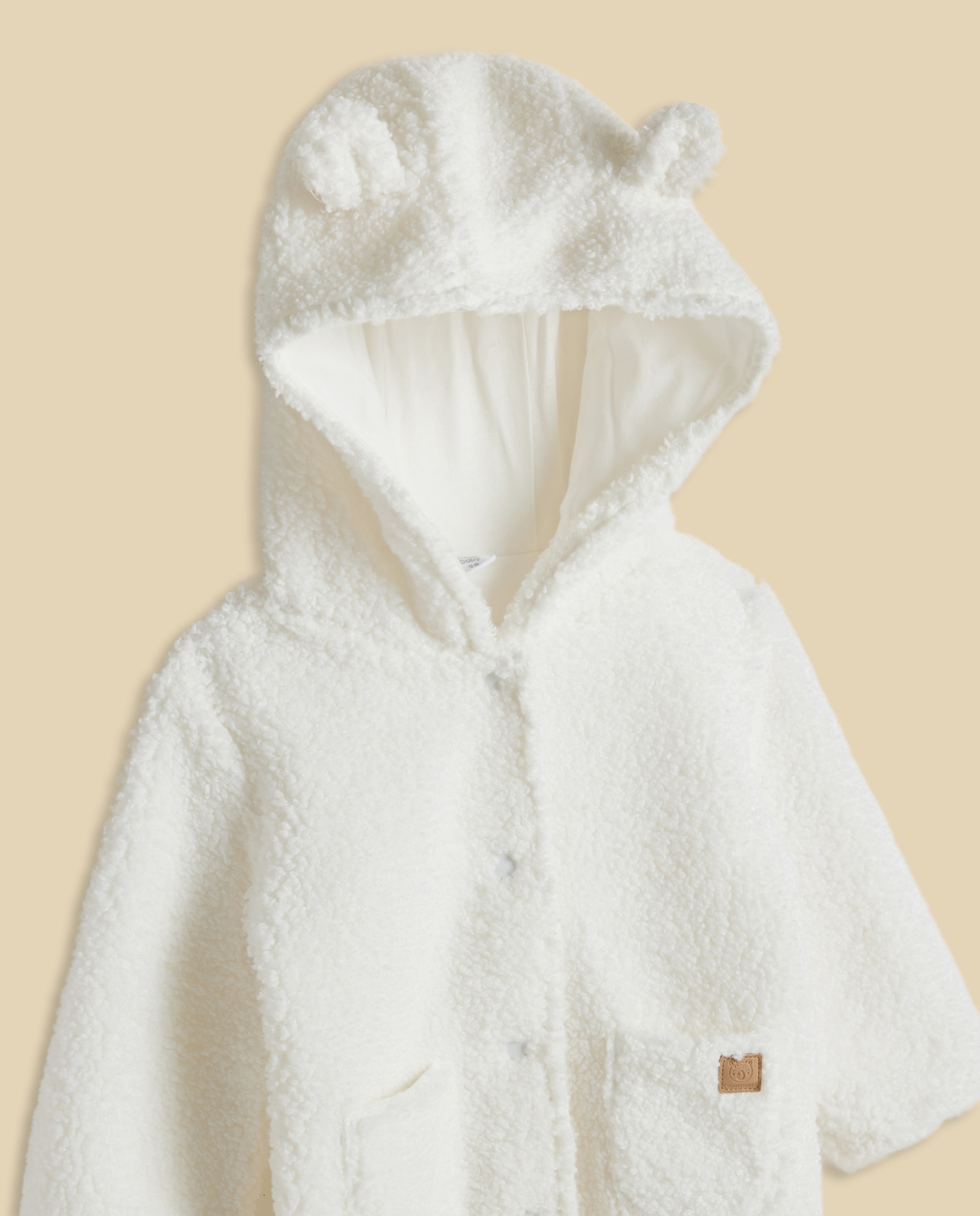 Sherpa Hooded Footed Sleepsuit