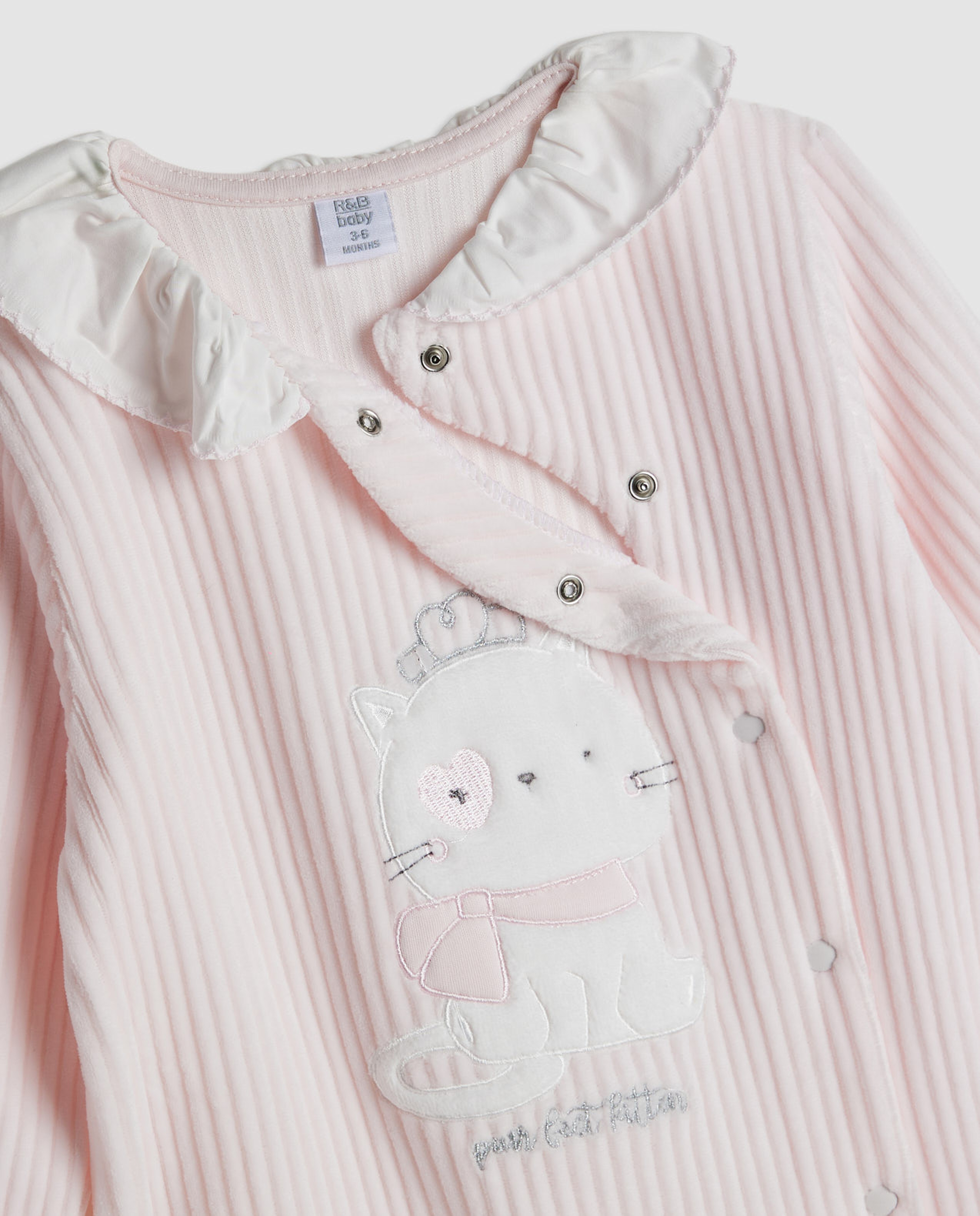 Appliqued Collared Sleepsuit